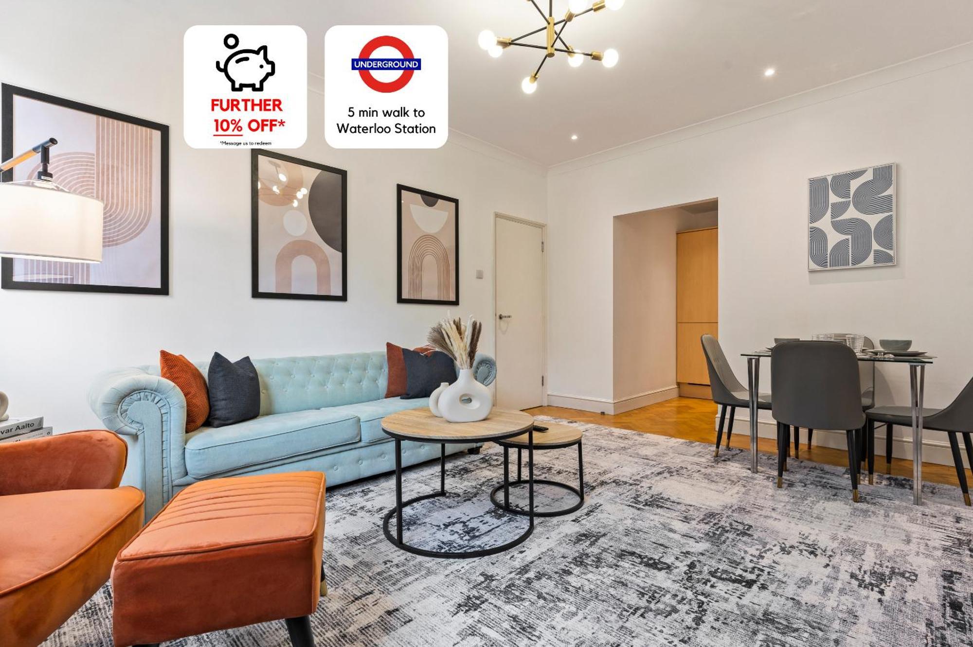 Appartement Waterloo - Modern & Spacious - Ideal For Business Workers And Families - 15 Min Walk From London Bridge Londres