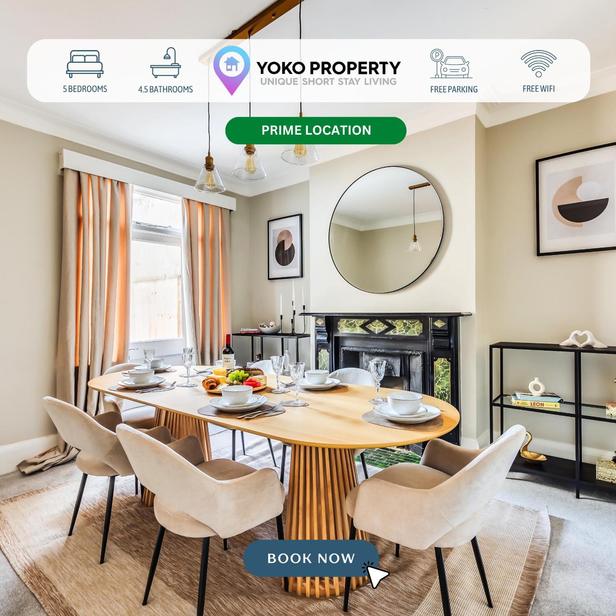 Casa de férias Beautiful 5 Bedroom 4 Bathroom House In W6 By Yoko - 10 Minute's To - Free Parking, Fast Wifi, Work Desks And Smarttvs With And Netflix Londres