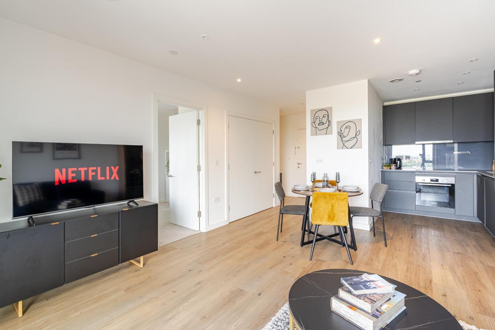 Appartement Elegant Penthouse In Stratford - Walk To Tube & Near Canary Wharf *