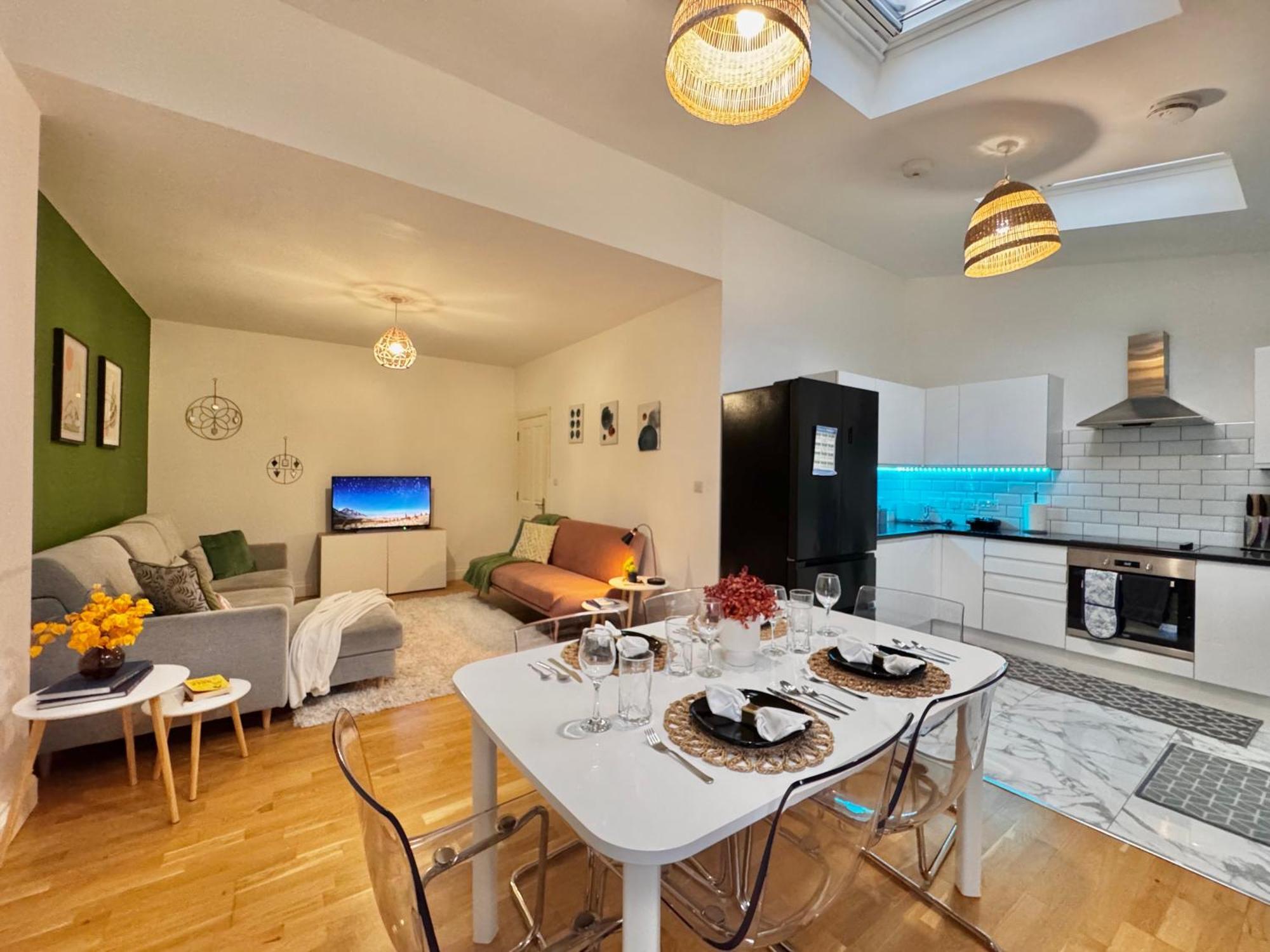 Apartamento Modern 1-bed 30min To & Parking *