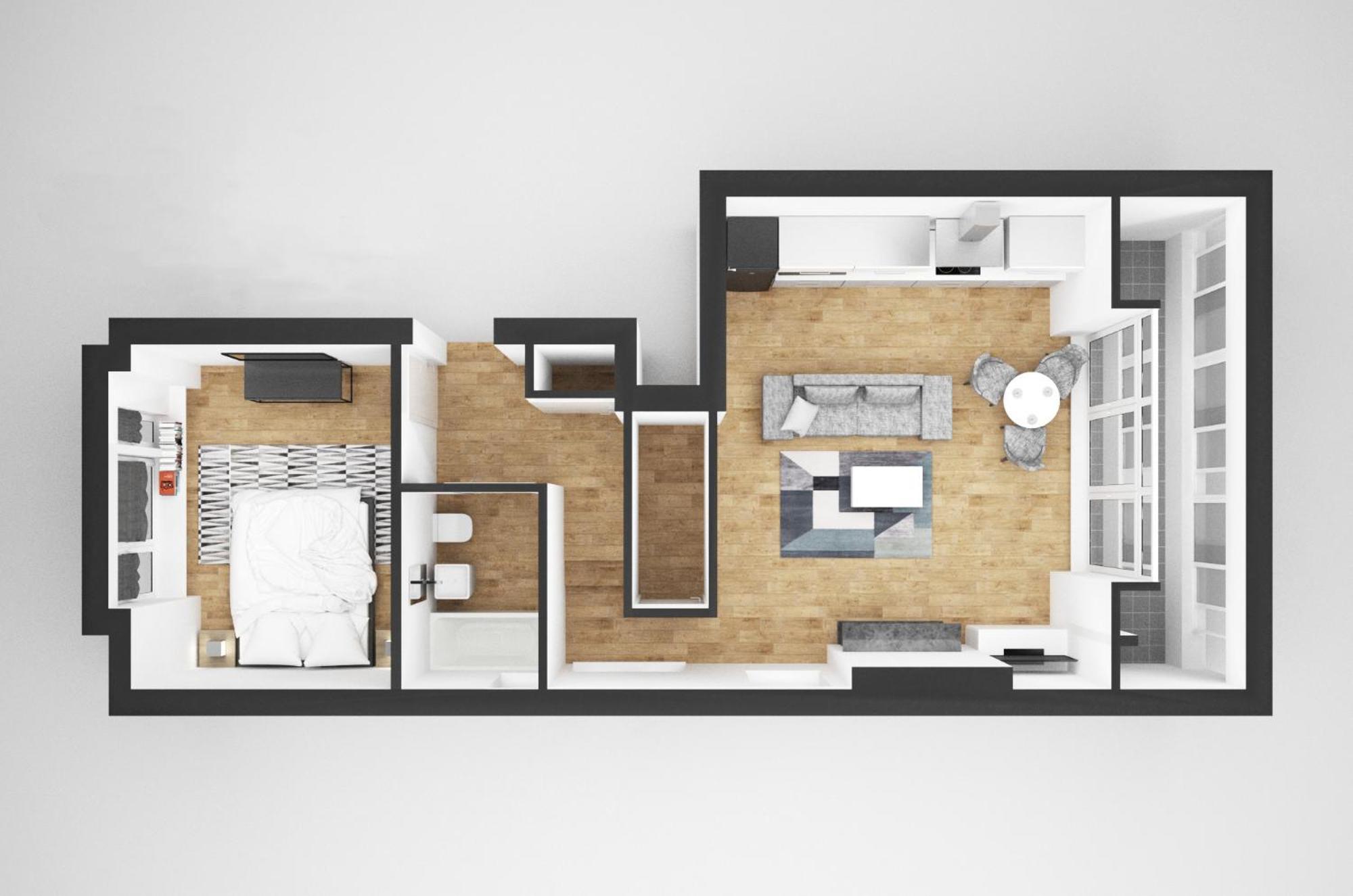 Beautiful One Bedroom Flat With Private Balcony Londres