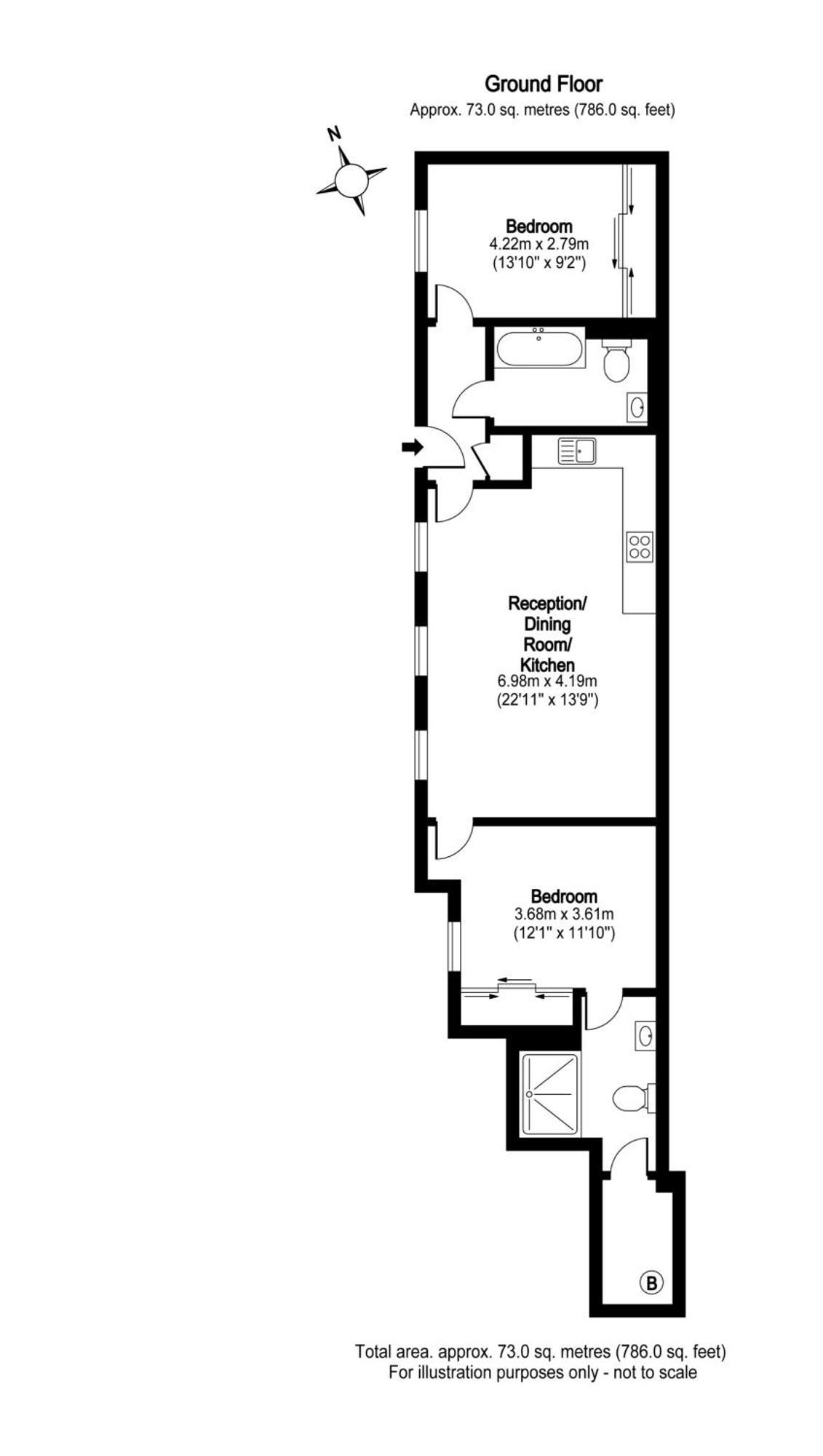2 Bed 2 Bath Deluxe Flat In Kensington *