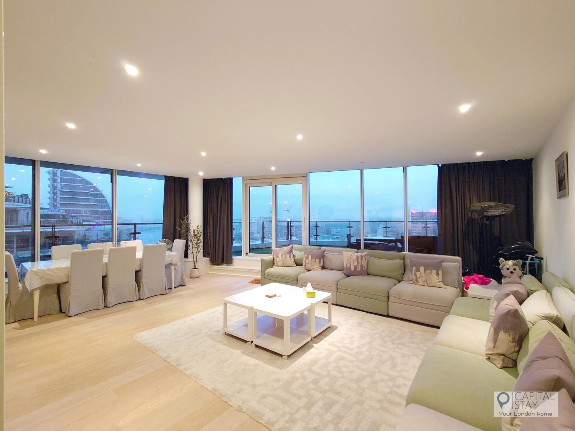 Appartement 3 Bed Serviced In Battersea - River Views *