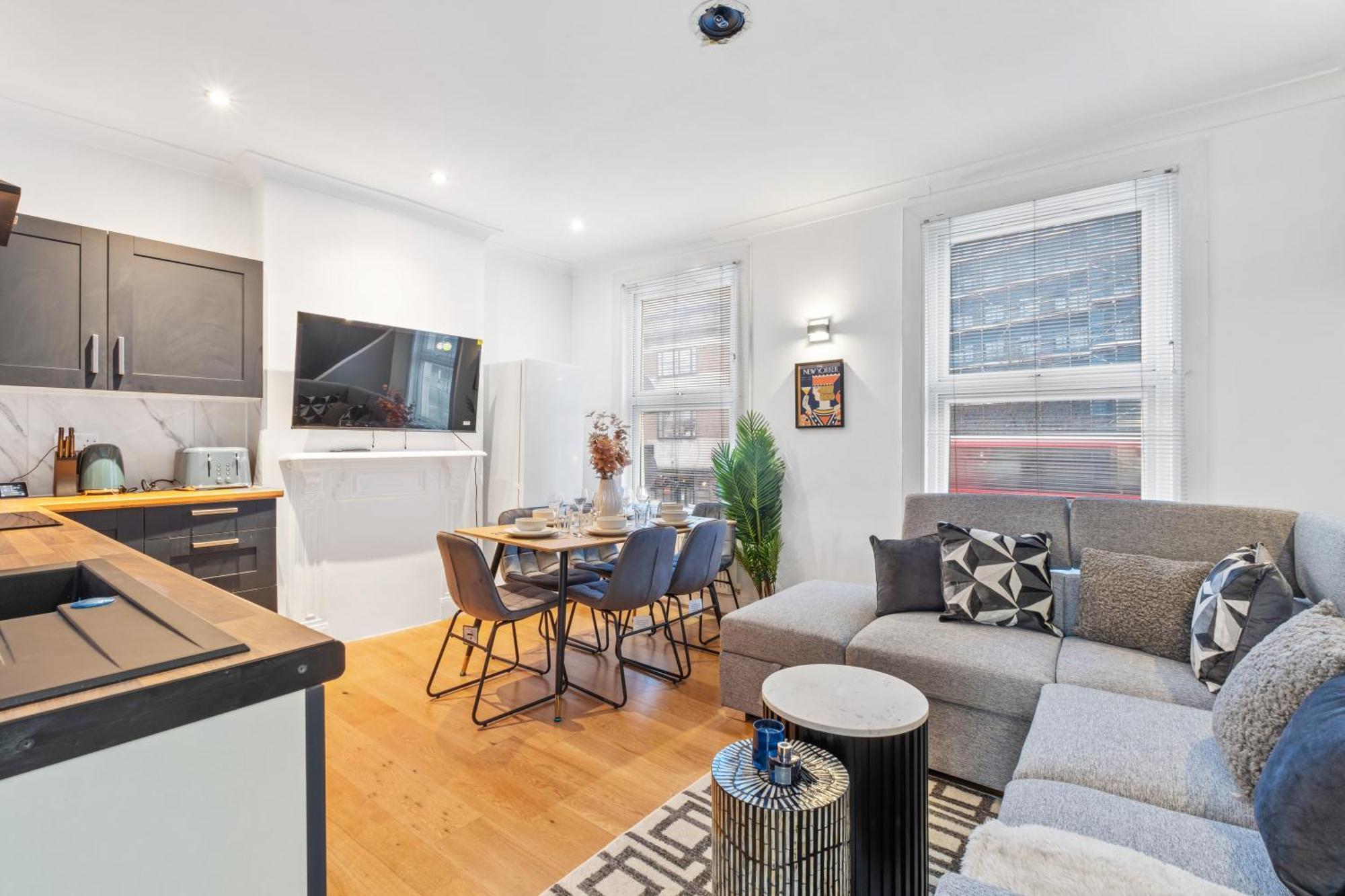 Appartement 3 Bed Trendy Vibe House In Earls Court Kensington *