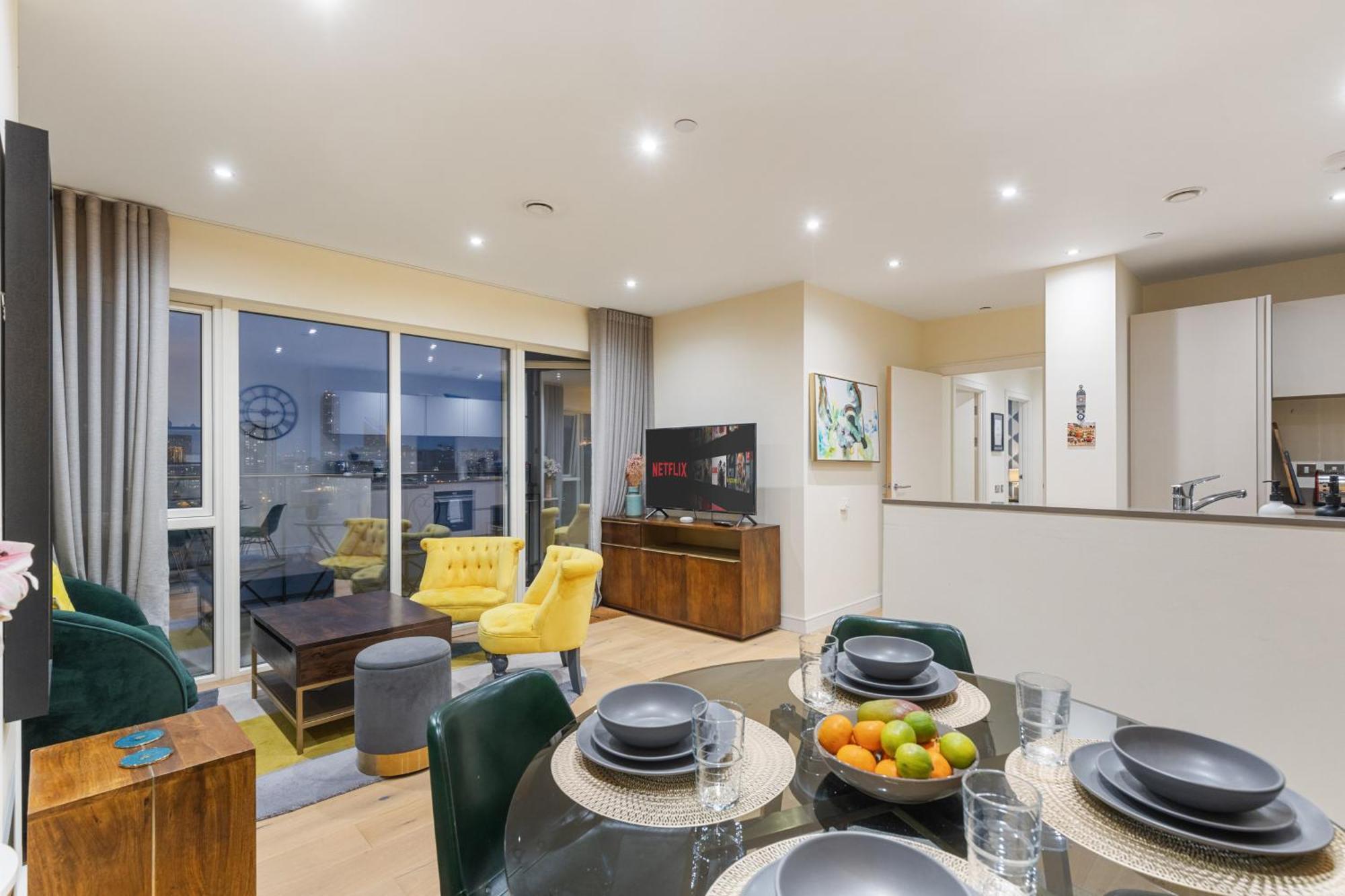 Appartement Classy Riverside Flat In Canary Wharf *