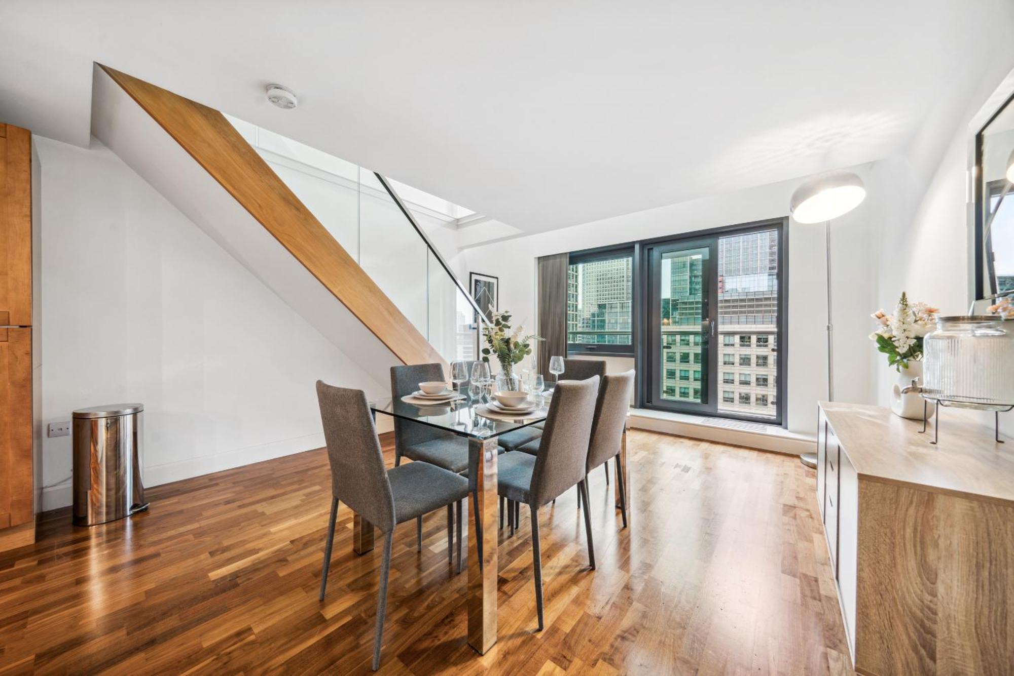 Canary Wharf Riverview 2floor Penthouse Hébergement de vacances