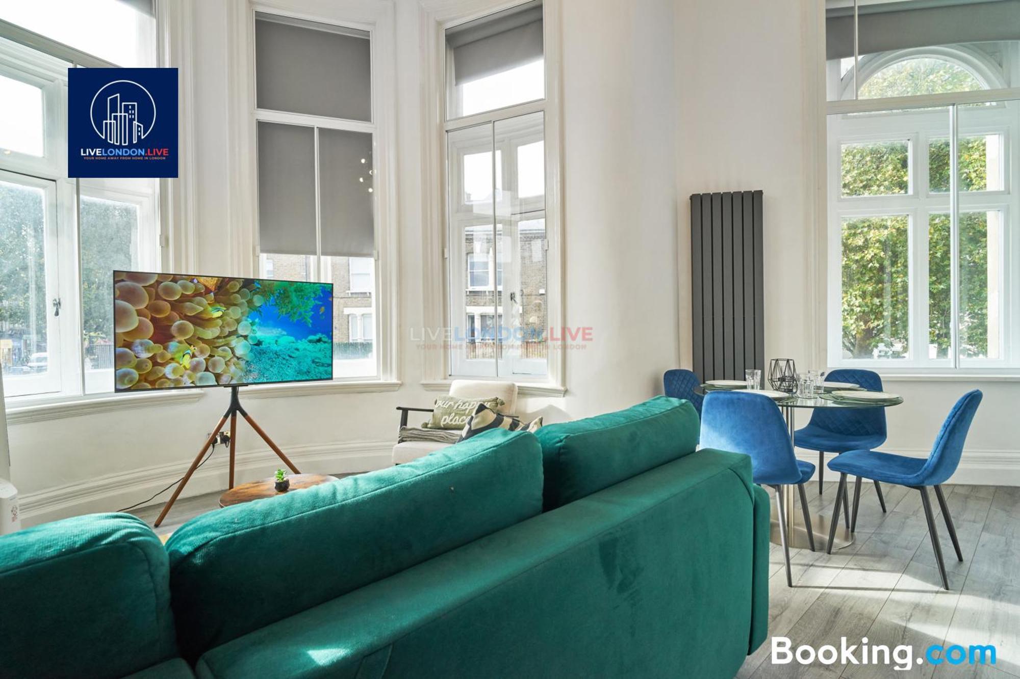 Last-minute Reserve L Sleeps Up To 4 Guests L One-bedroom With King Bed And High Ceilings Near Camden By Live Short Lets & Serviced