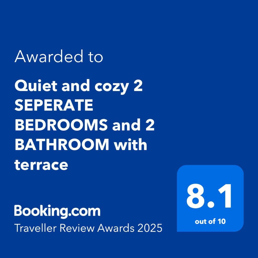 Quiet And Cozy 2 Seperate Bedrooms And 2 Bathroom With Terrace Apartamento *