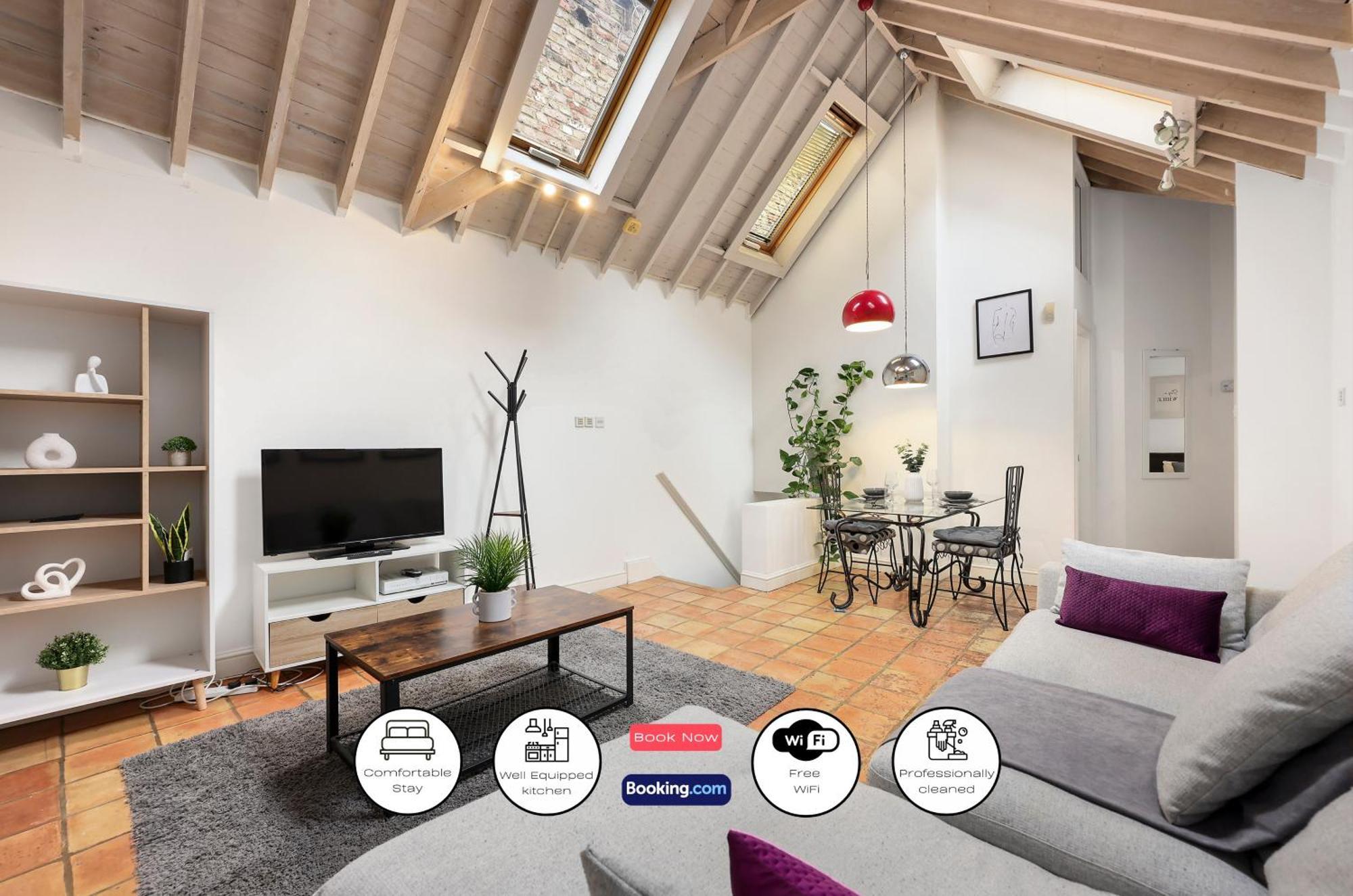 Appartement Cozy Private 1-bedroom Short Term & Flexible Renting Hoxton With Free Wifi Londres