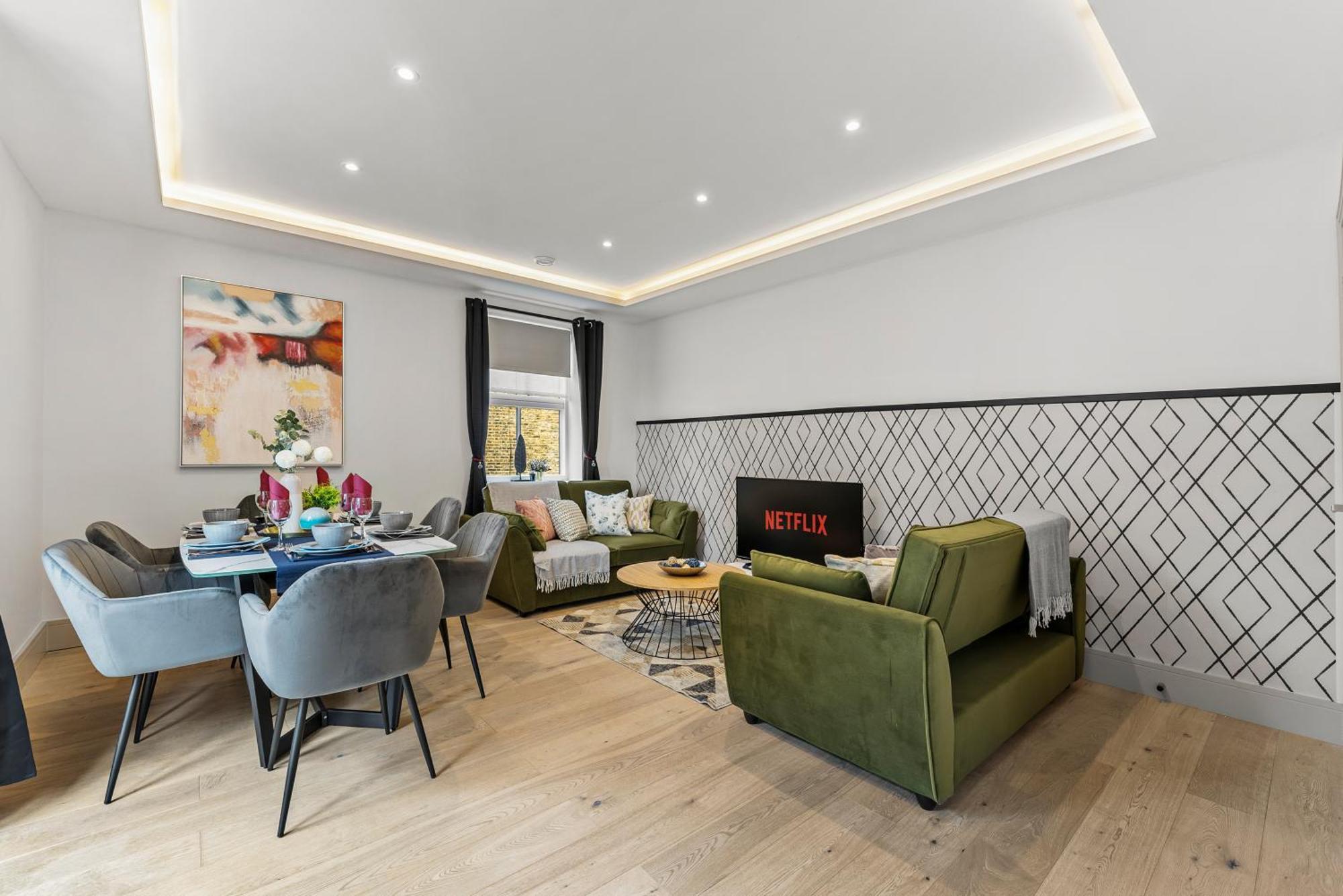 Stunning 2 Bed Flat In - Sleeps 8 -balcony Appartement Londres