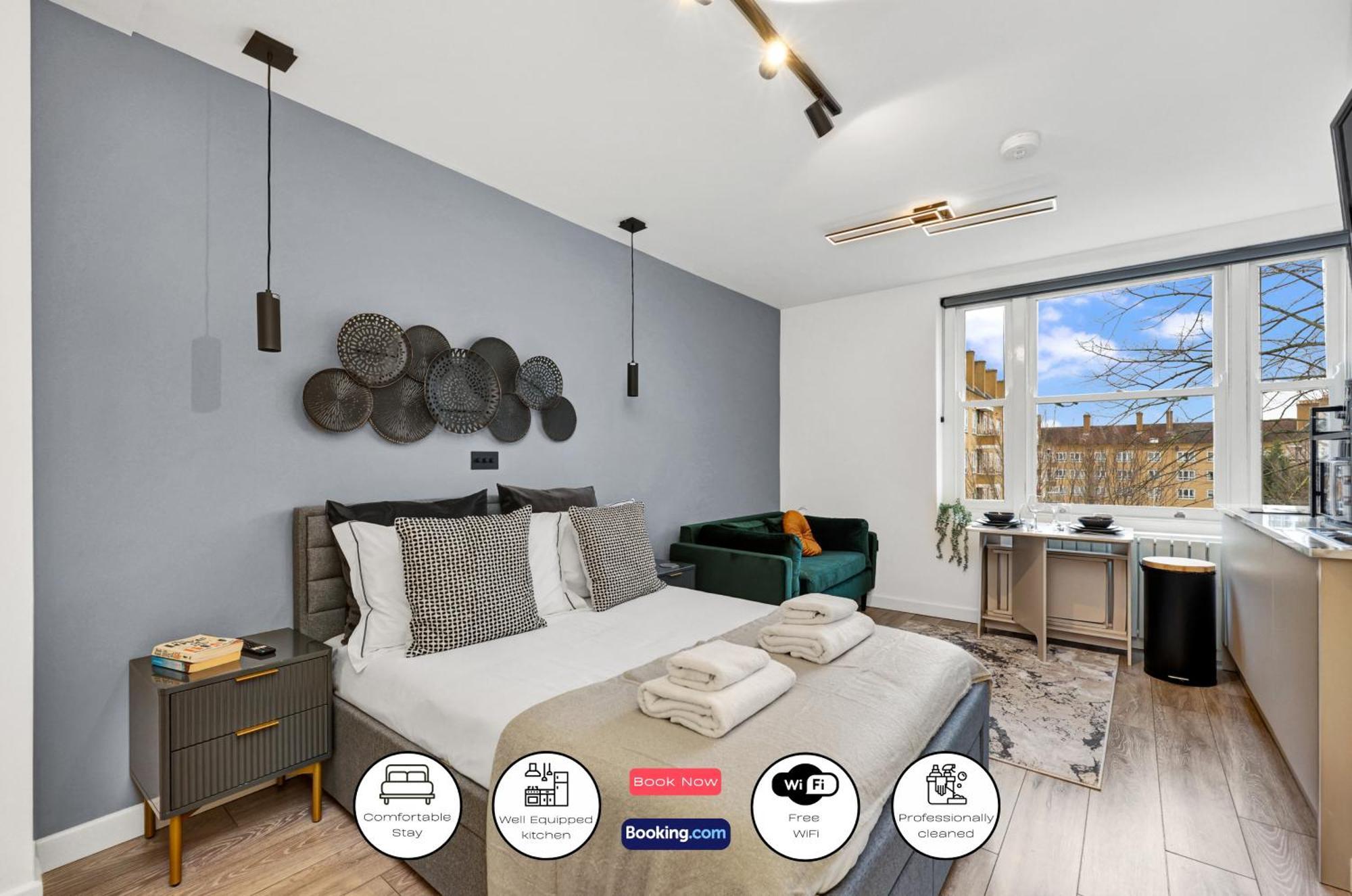 Hilldrop Short Term & Flexible Renting Islington With Free Wifi, Parking & Garden Appartement