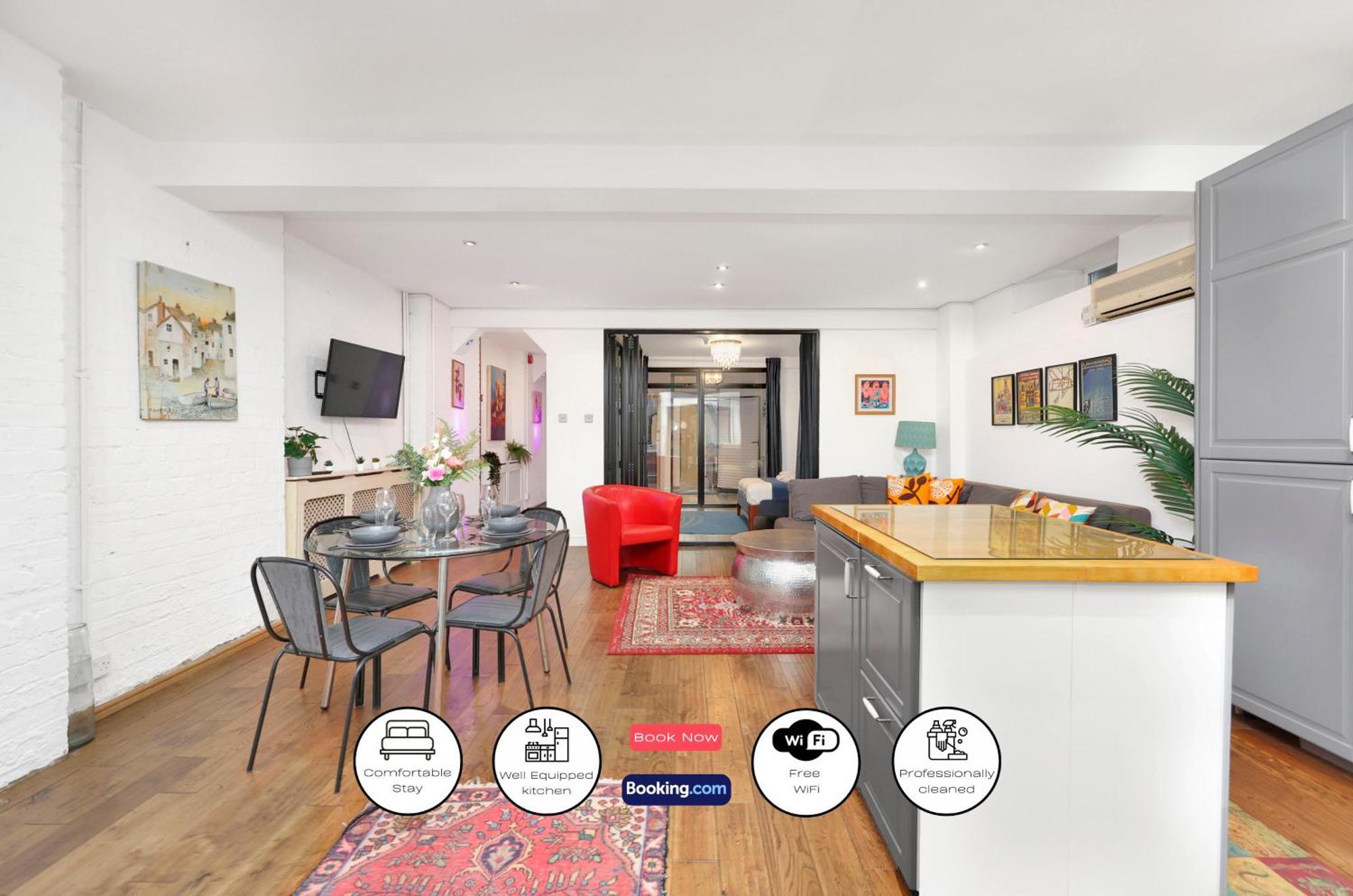 Large 2 Bedroom Warehouse Short Term & Flexible Renting Hoxton With Free Wi-fi Londres