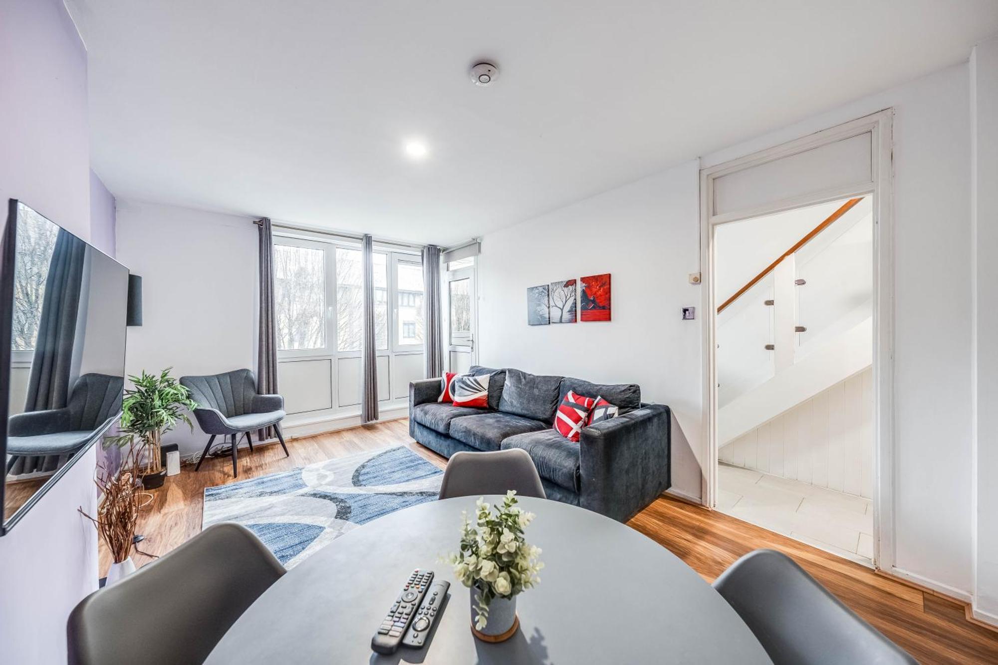 Leo's Place In Mile End 2 Double Beds, 1 Bunk Bed, Max 6, Spacious, Ideal For Families Appartement *