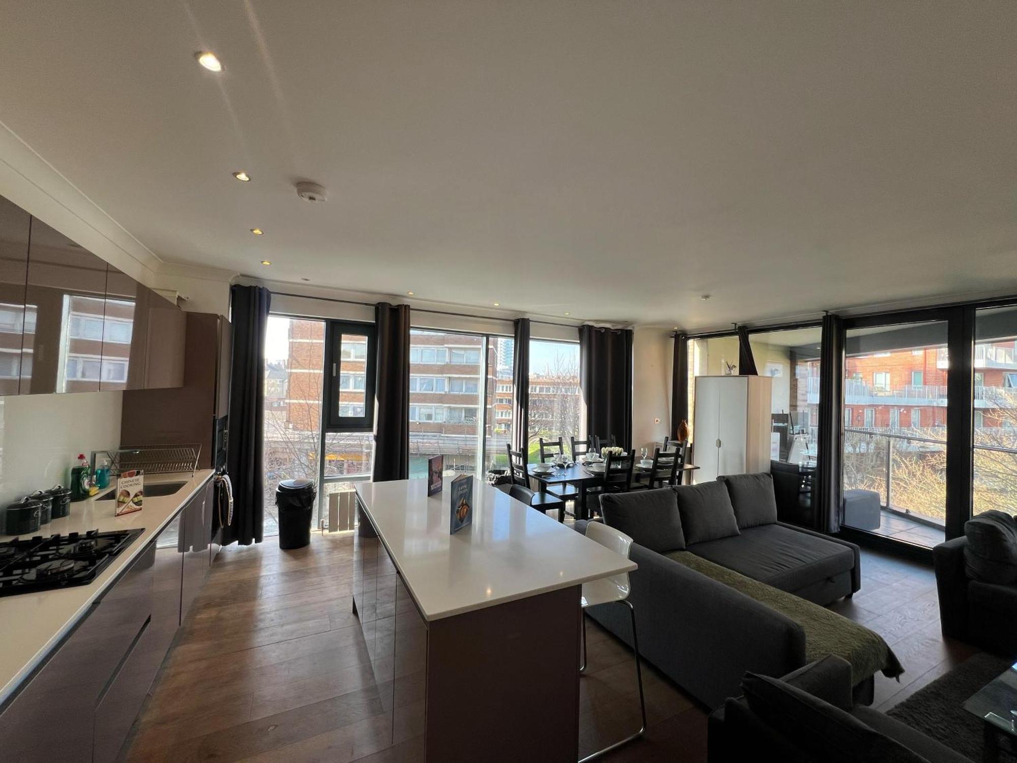 Appartement Sleek 3-bedroom Flat With Lift & Wi-fi In Southwark, Borough Near The Shard Londres