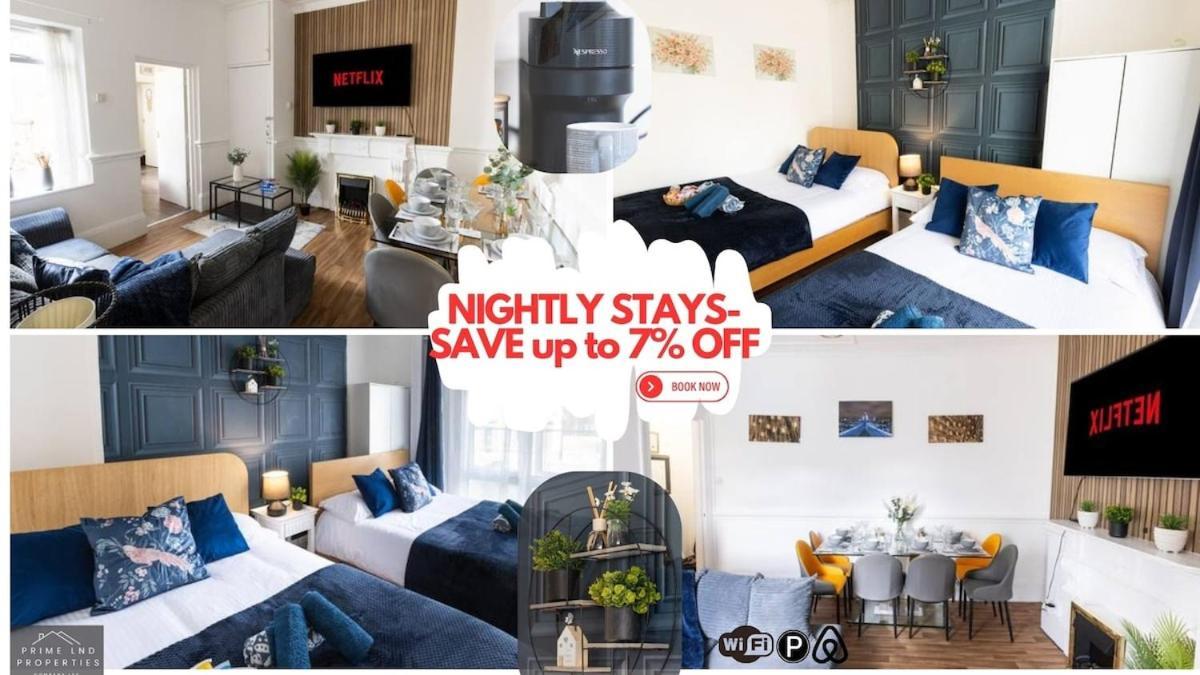 Luxury 4beds West London-mobilerateoffers-zone1-family-tourist-weekly-wifi-sleeps7-netflix! Londres