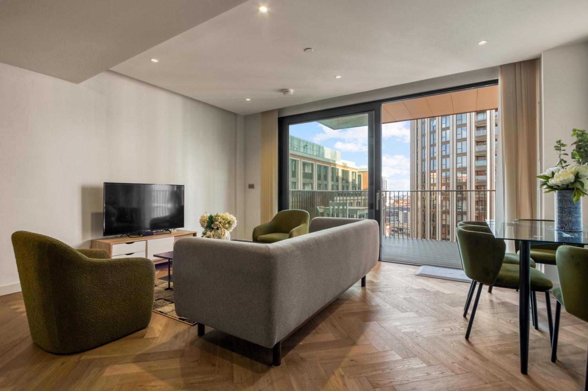 Appartement Hyde Park Luxury 2br 2ba Balcony Londres