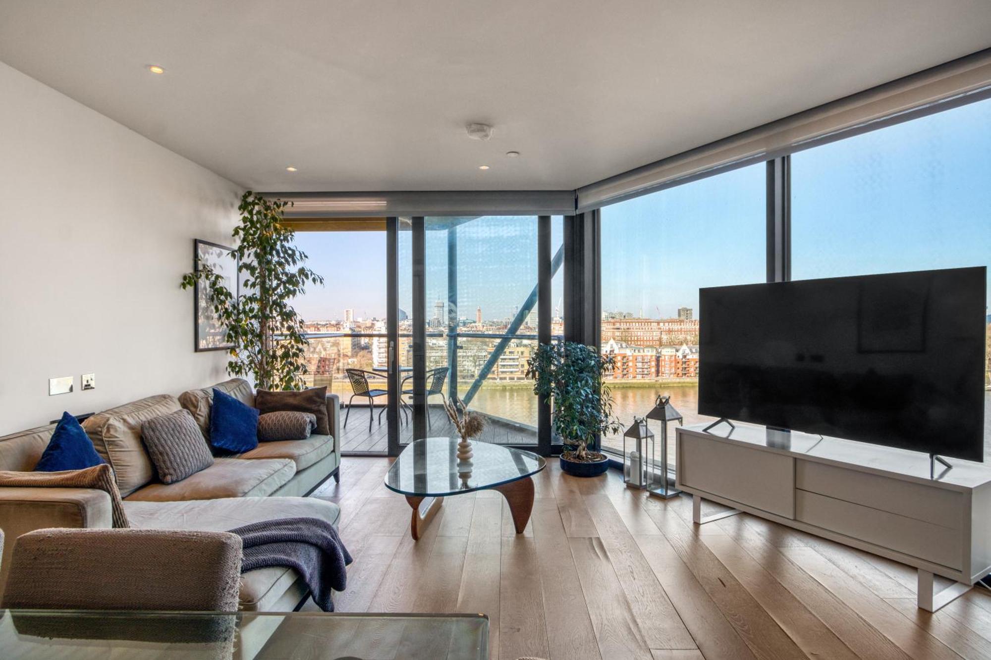 Battersea Power Station 2br 2ba River View Apartamento *