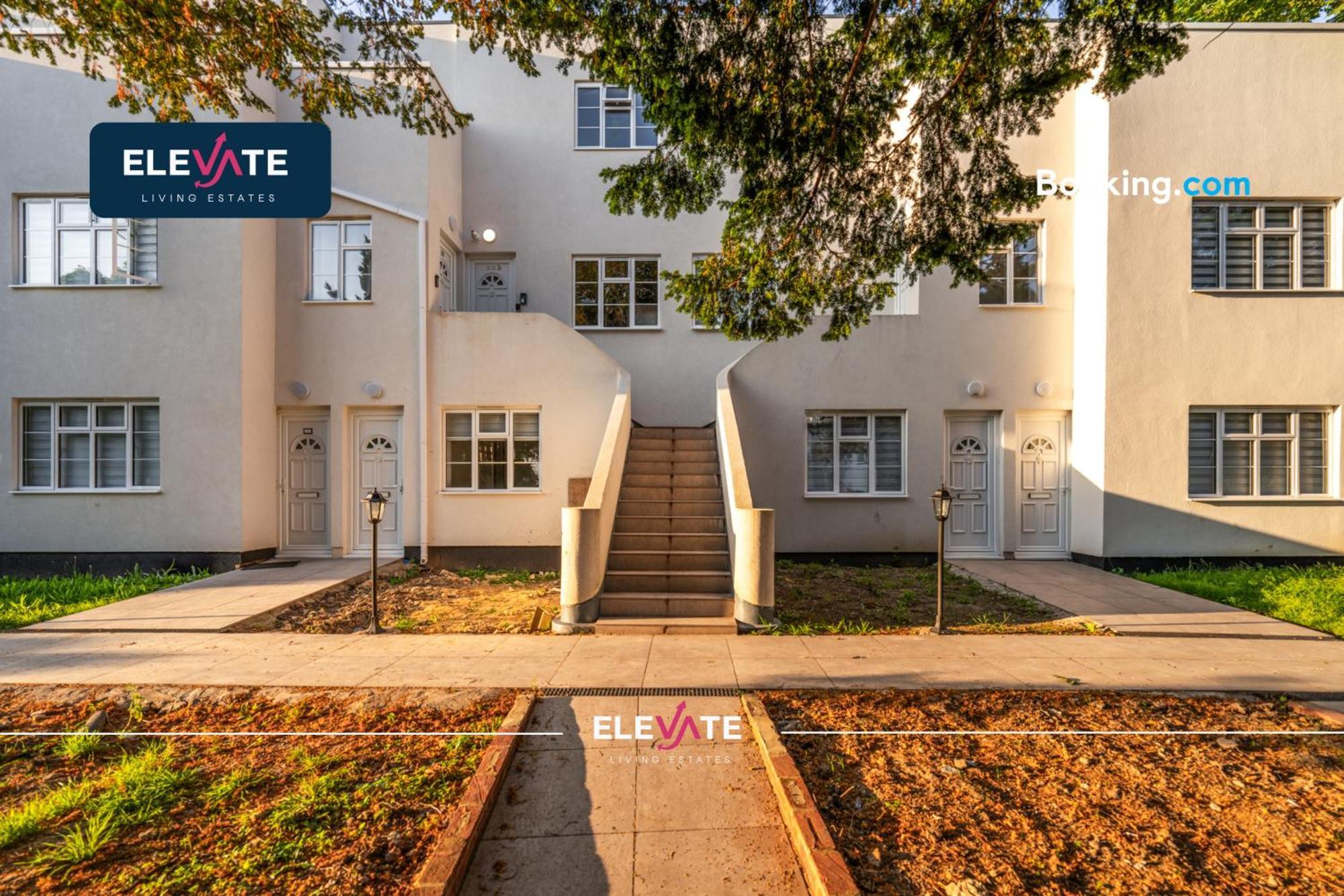 Premium Deals L Last-minute Escape L Wembley Stadium Location, Free Parking, Sleeps 8 L Elevate Living Estates Short Lets & Serviced Wembley Appartement *