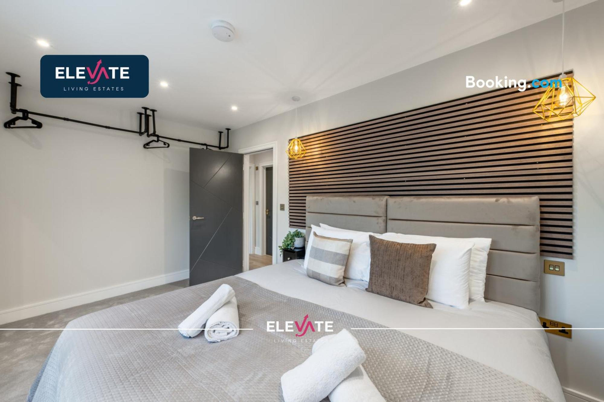 Premium Deals L Last-minute Escape L Wembley Stadium Location, Free Parking, Sleeps 8 L Elevate Living Estates Short Lets & Serviced Wembley Appartement Londres