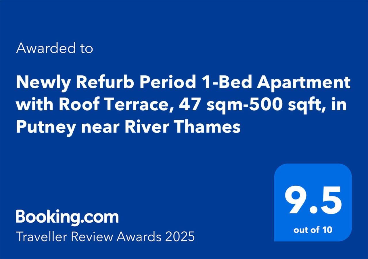 Appartement Newly Refurb Period 1-bed With Roof Terrace, 47 Sqm-500 Sqft, In Putney Near River Thames *