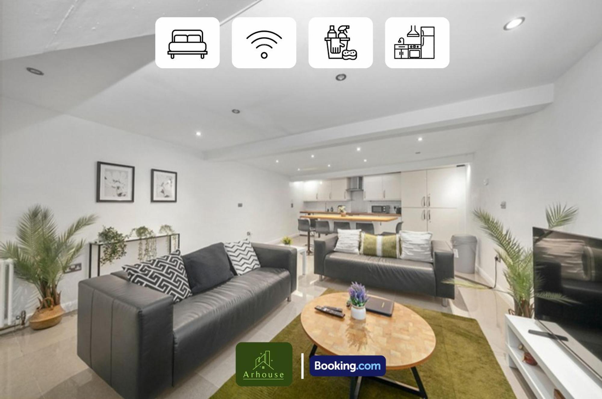 Two Bedroom By Arhouse Short Lets & Serviced Clapham With Free Wifi Appartement *