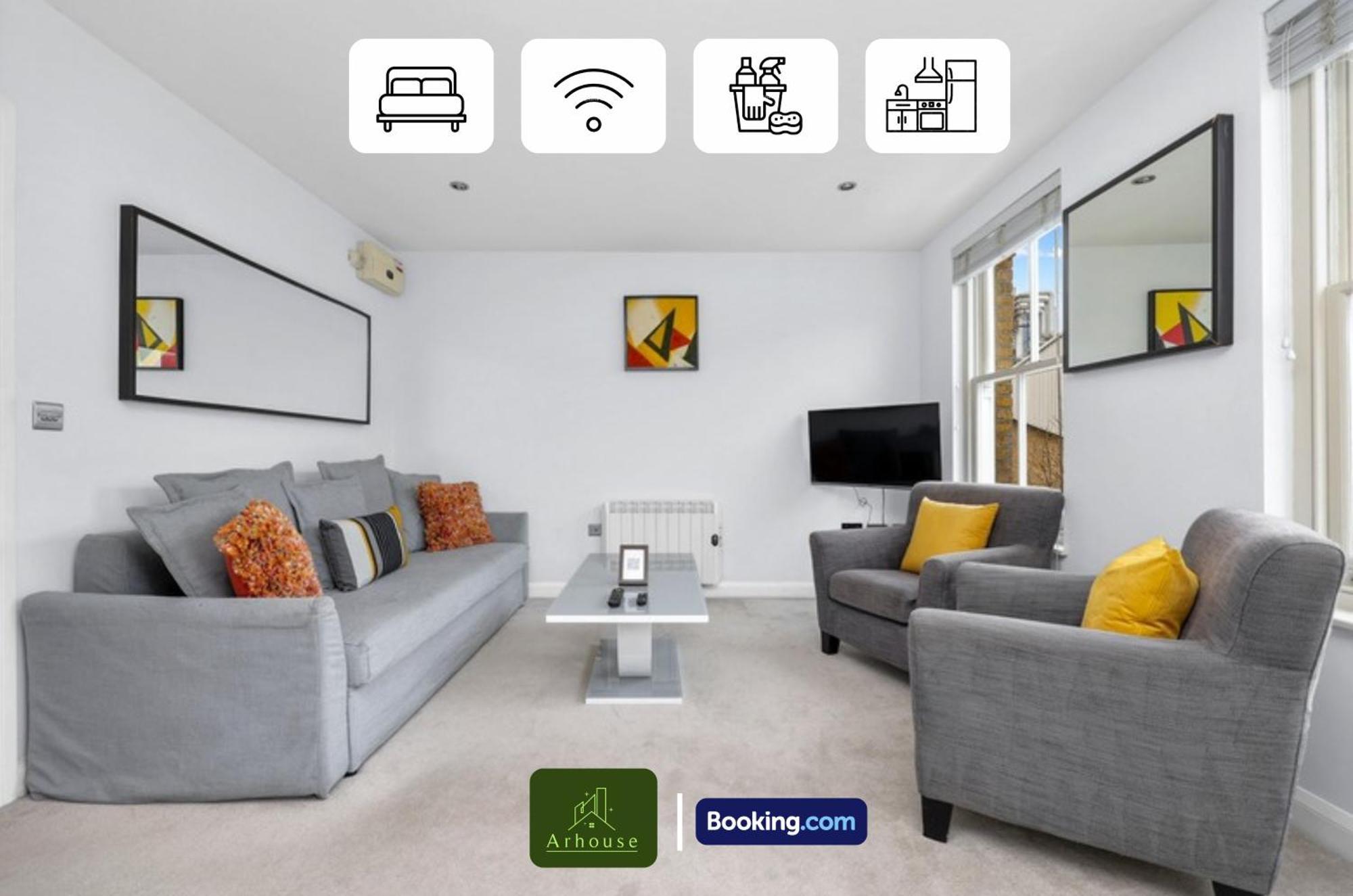 Two Bedroom By Arhouse Short Lets & Serviced Shoreditch With Free Wifi Appartement *