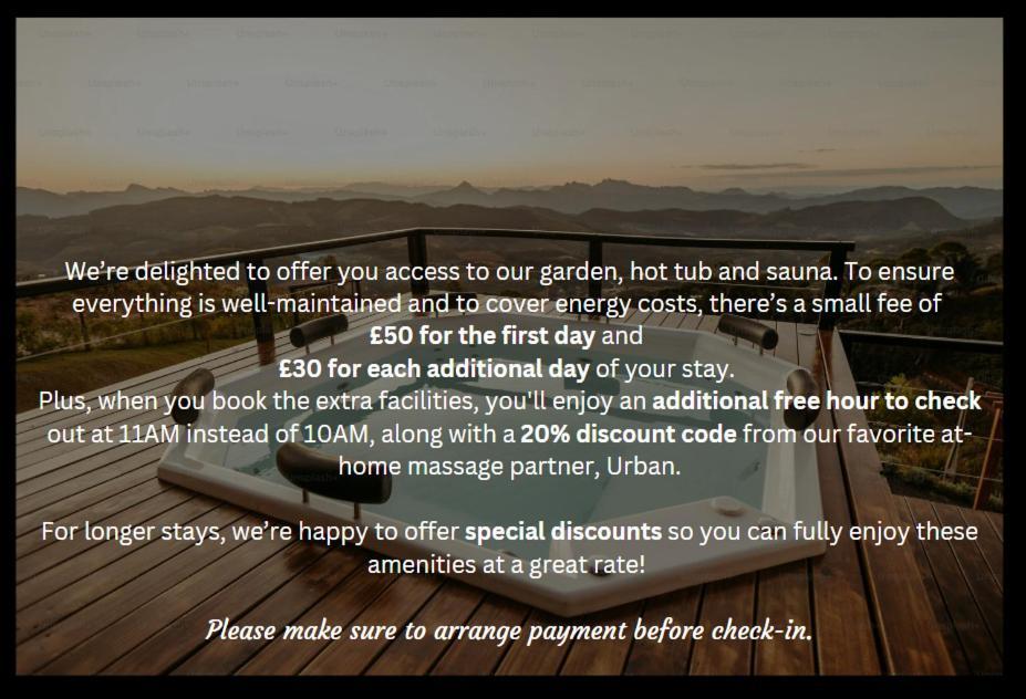 Double W/projector & Garden Hot Tub * Londen