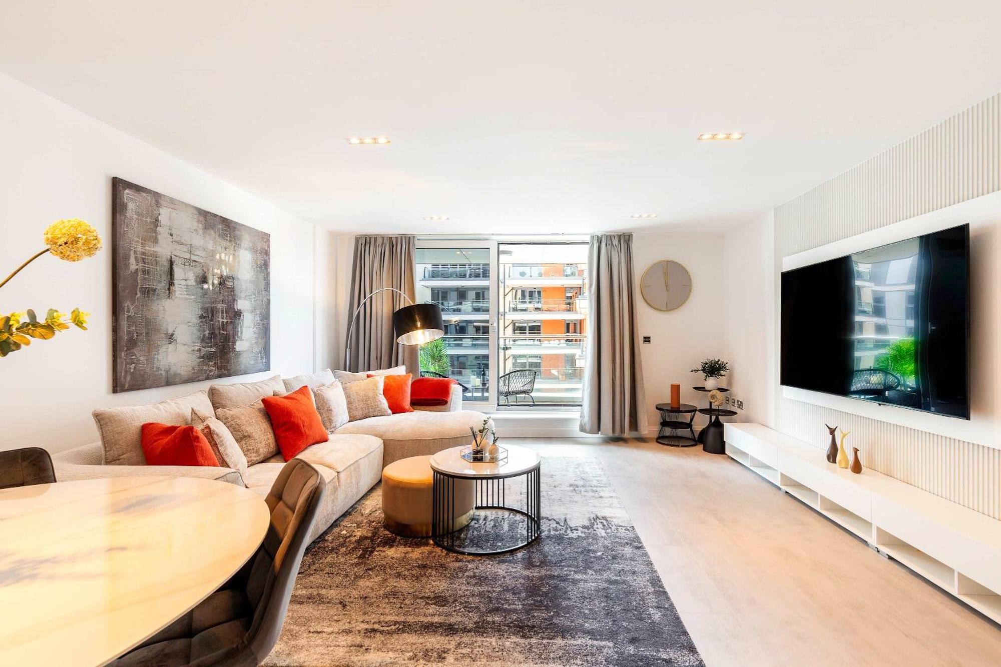 Italian Elegance In Riverside Battersea Apartamento *
