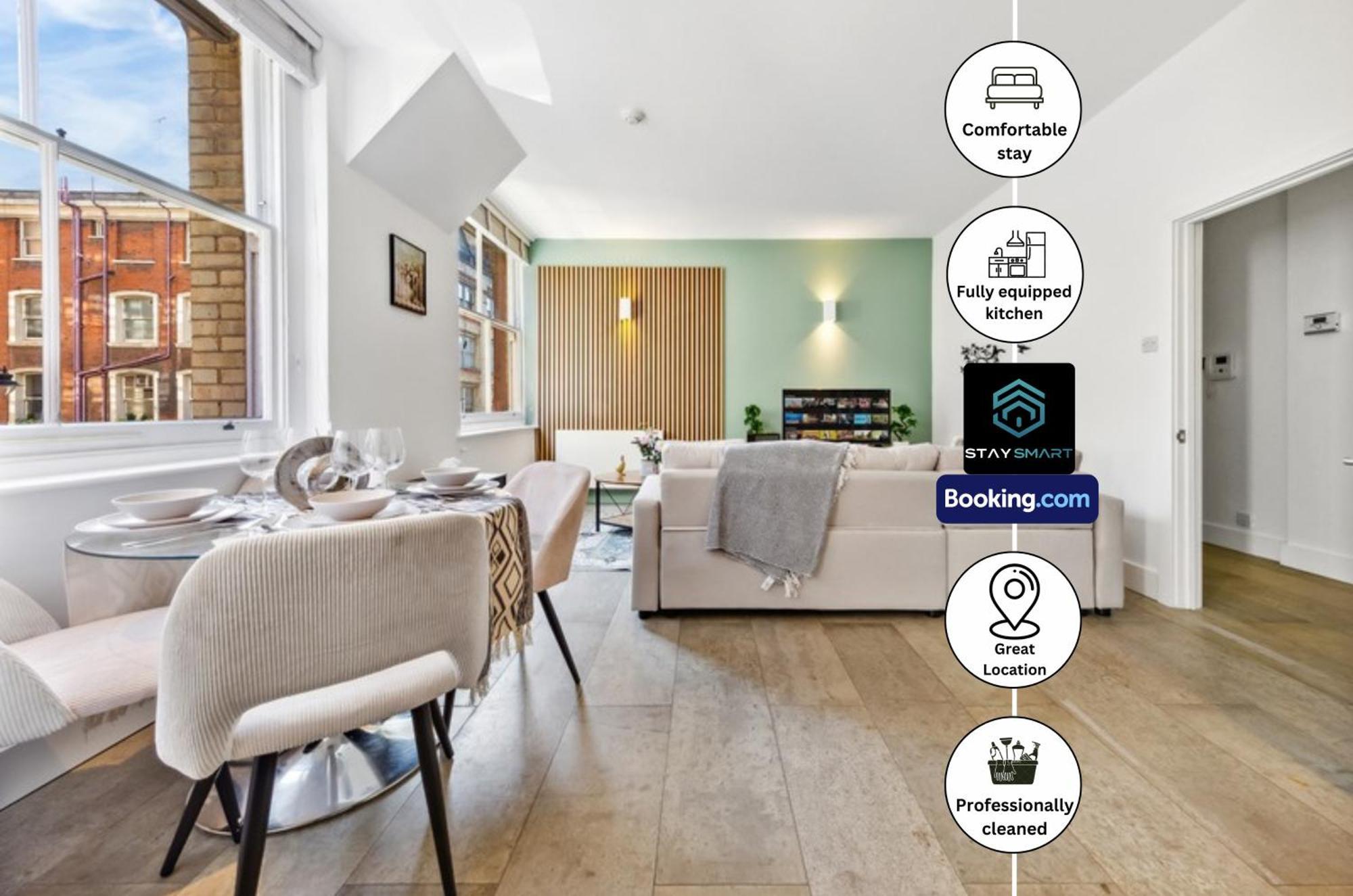 Farringdon Modern By Smart Short Lets & Serviced With Smart Tv & Free Wifi Appartement *