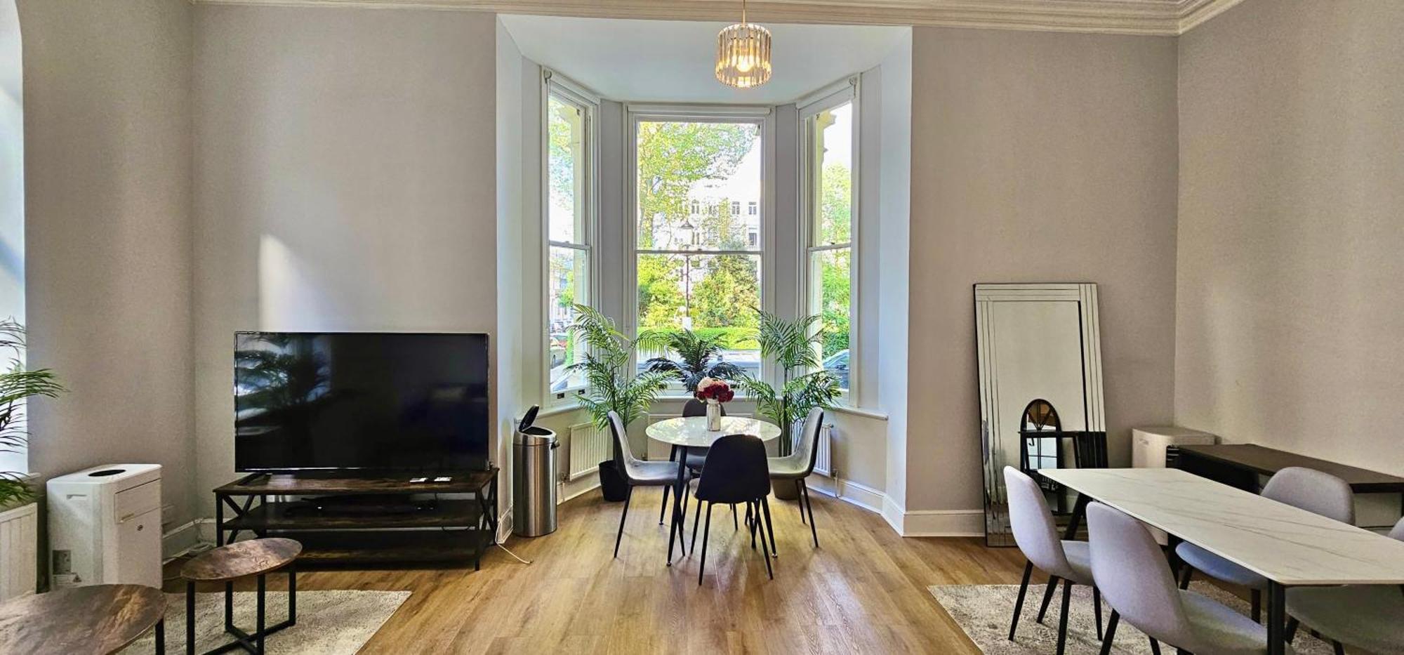 Kensington 2Bed Stucco Bright Large High Ceilings - Luxurylondonstays Apartamento *