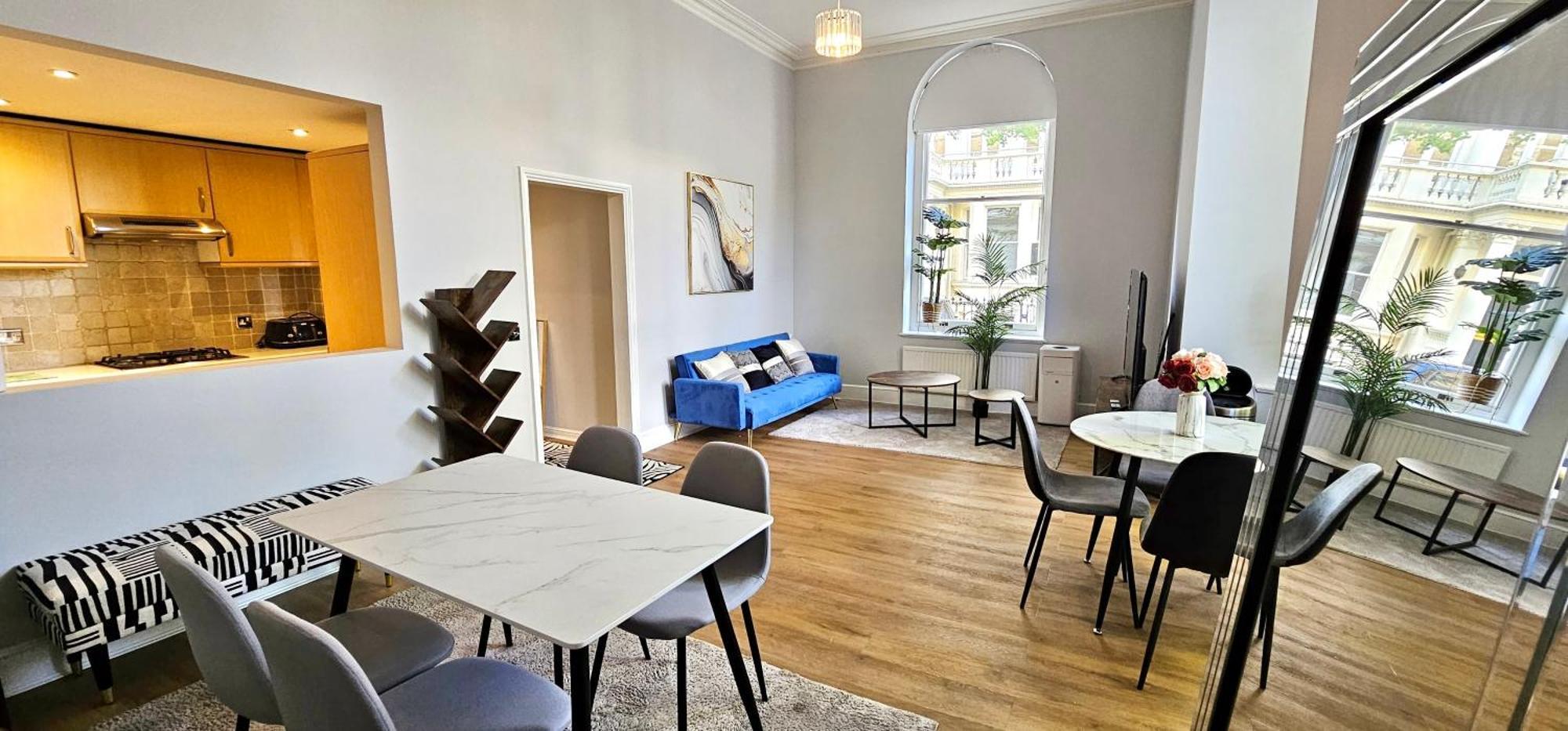 Kensington 2Bed Stucco Bright Large High Ceilings - Luxurylondonstays * Londres