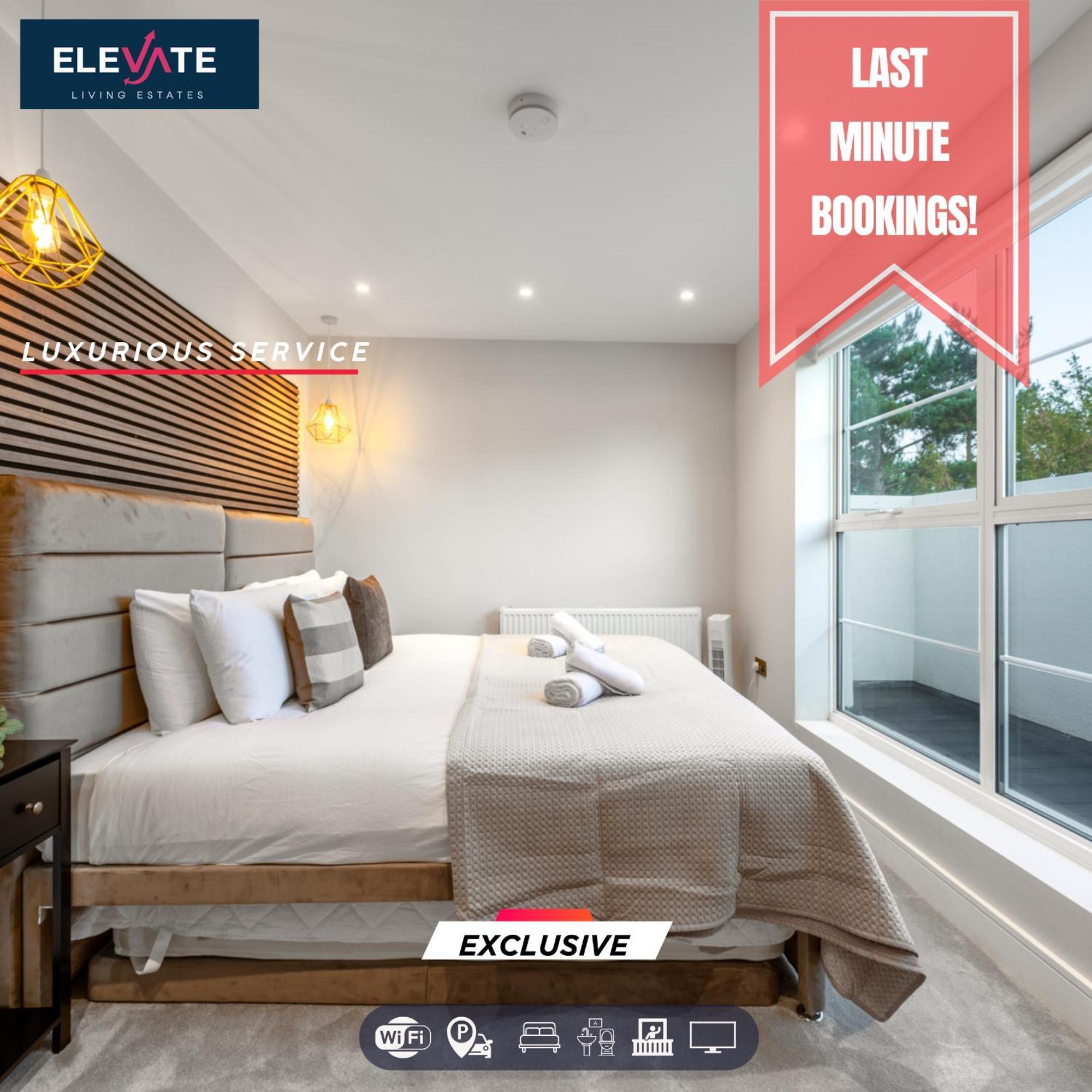 Apartment Premium Deals L Last-minute Escape L 1 X Super King Bed And 3 Single Beds L Wembley Stadium Location, Free Parking, Sleeps 8 L Elevate Living Estates Short Lets & Serviced Wembley