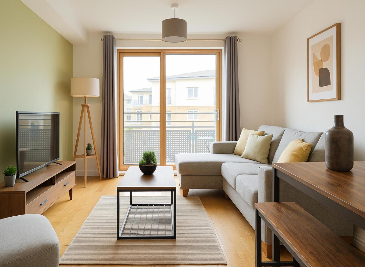 Flat With Balcony In Bow Apartment *