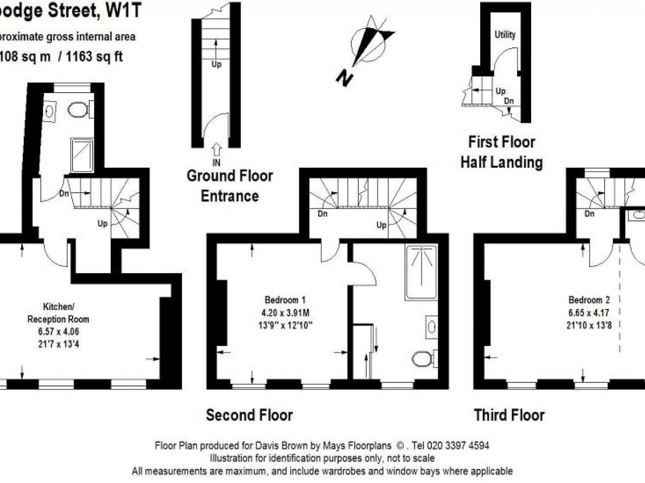 Lovely Maisonette - Goodge Street 55 Londres