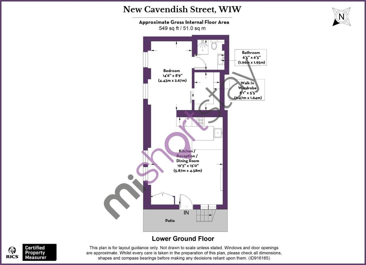 The Fitzrovia - Private One Bedroom With Own Entrance Apartment London