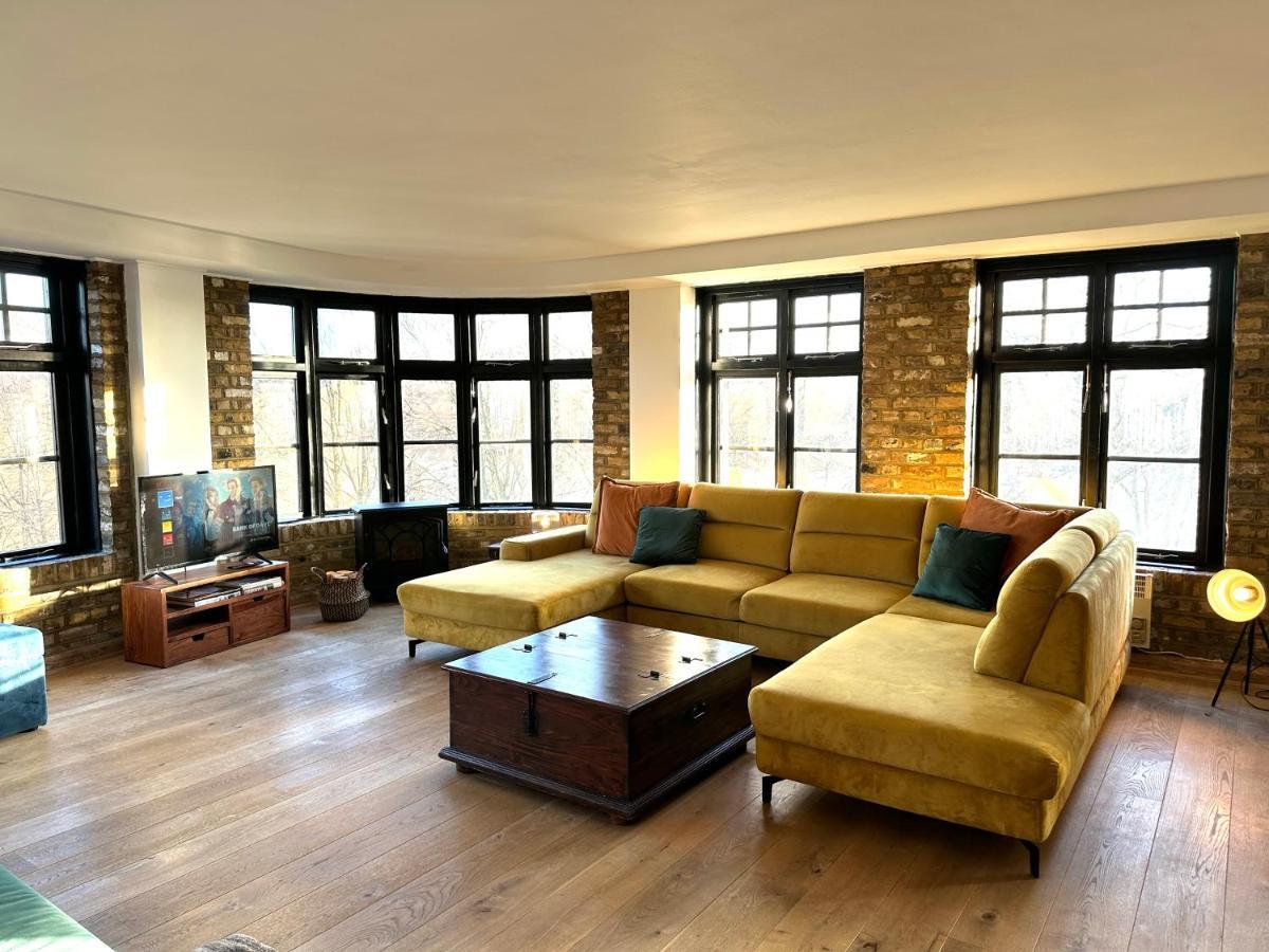 Deluxe Penthouse Riverside View 2 Bedroom Flat With Lift - Old Industrial Factory Warehouse Apartamento Londres