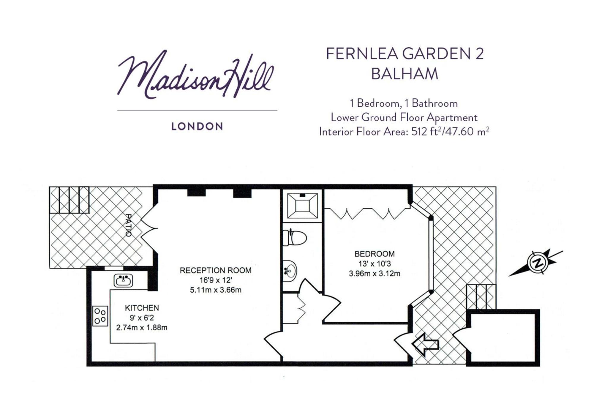 Madison Hill - Fernlea Garden 2 - One Bedroom Appartement