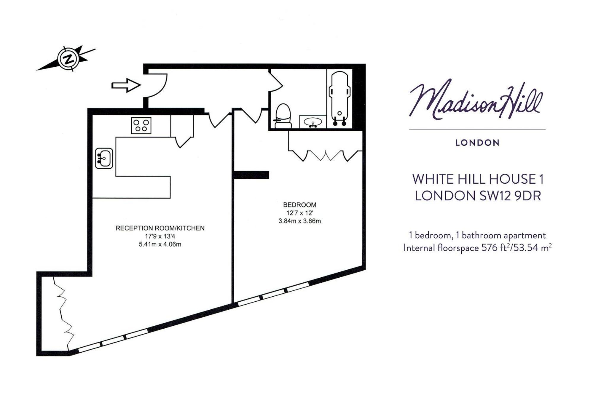 Madison Hill - White Hill House 1 - 1 Bedroom Flat Londres
