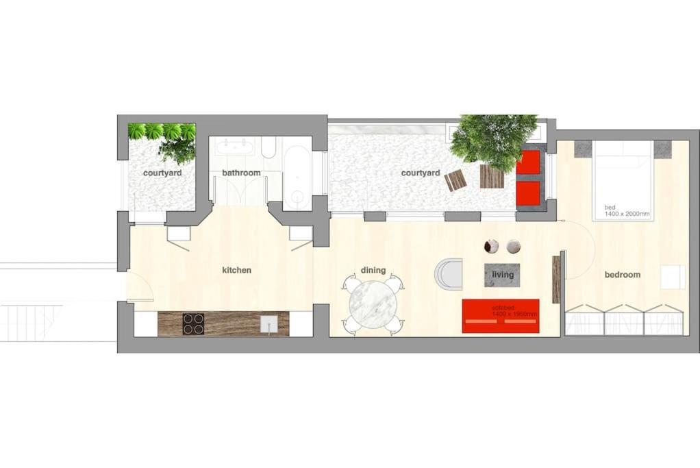 Quiet Queen's Park Courtyard Flat Appartement Londres