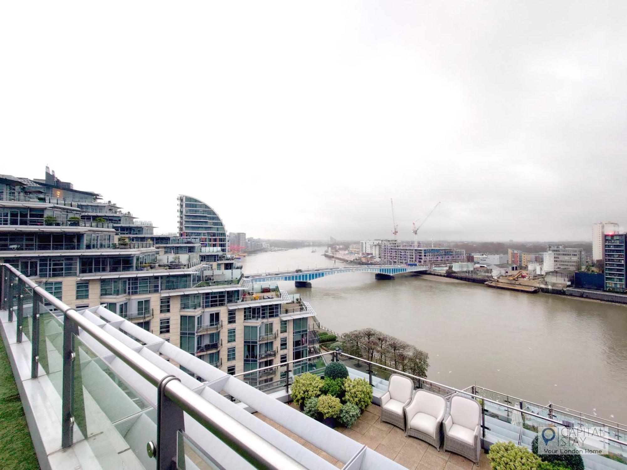 3 Bed Serviced In Battersea - River Views Apartamento