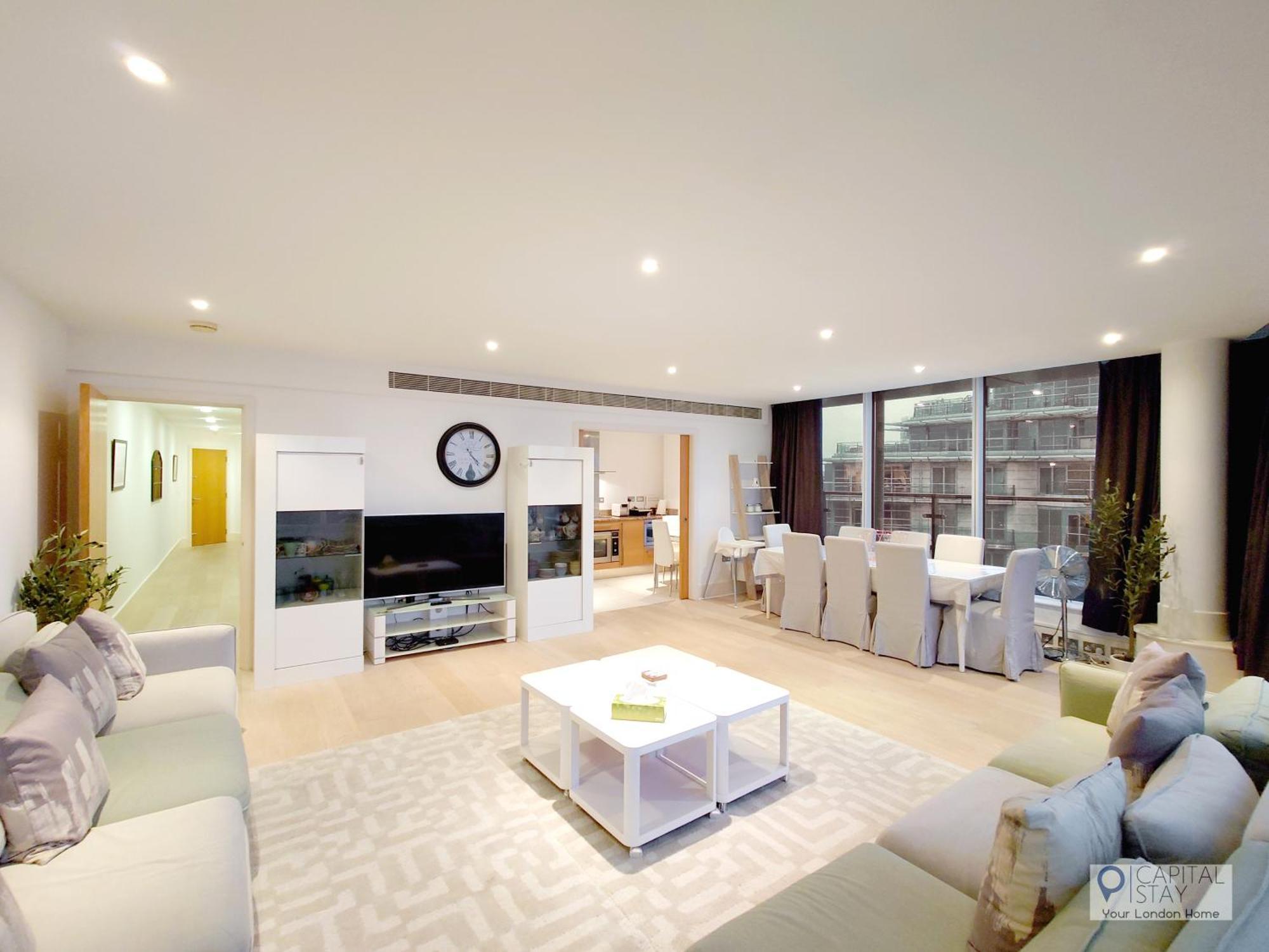 3 Bed Serviced In Battersea - River Views Apartamento