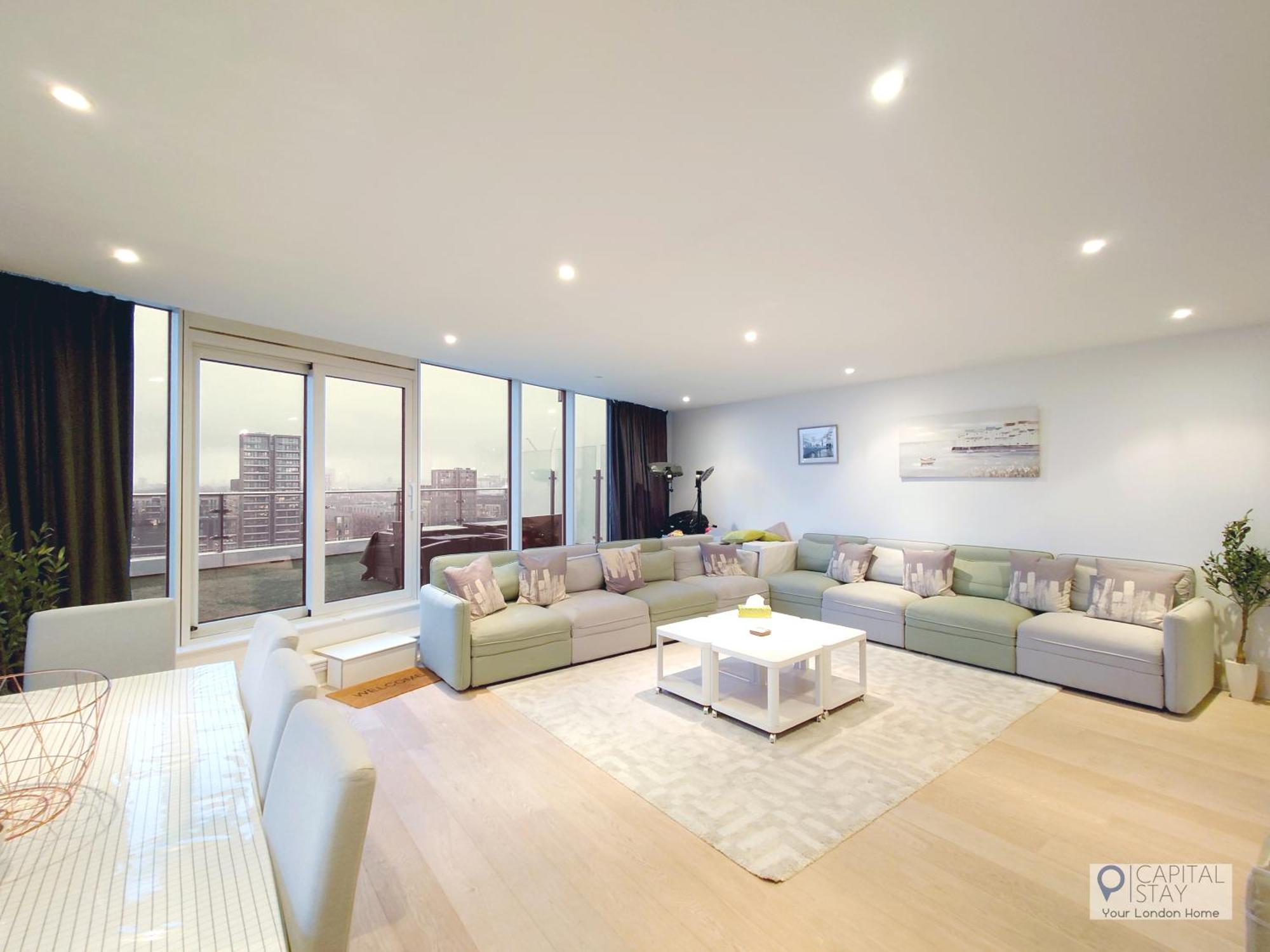 Apartamento 3 Bed Serviced In Battersea - River Views