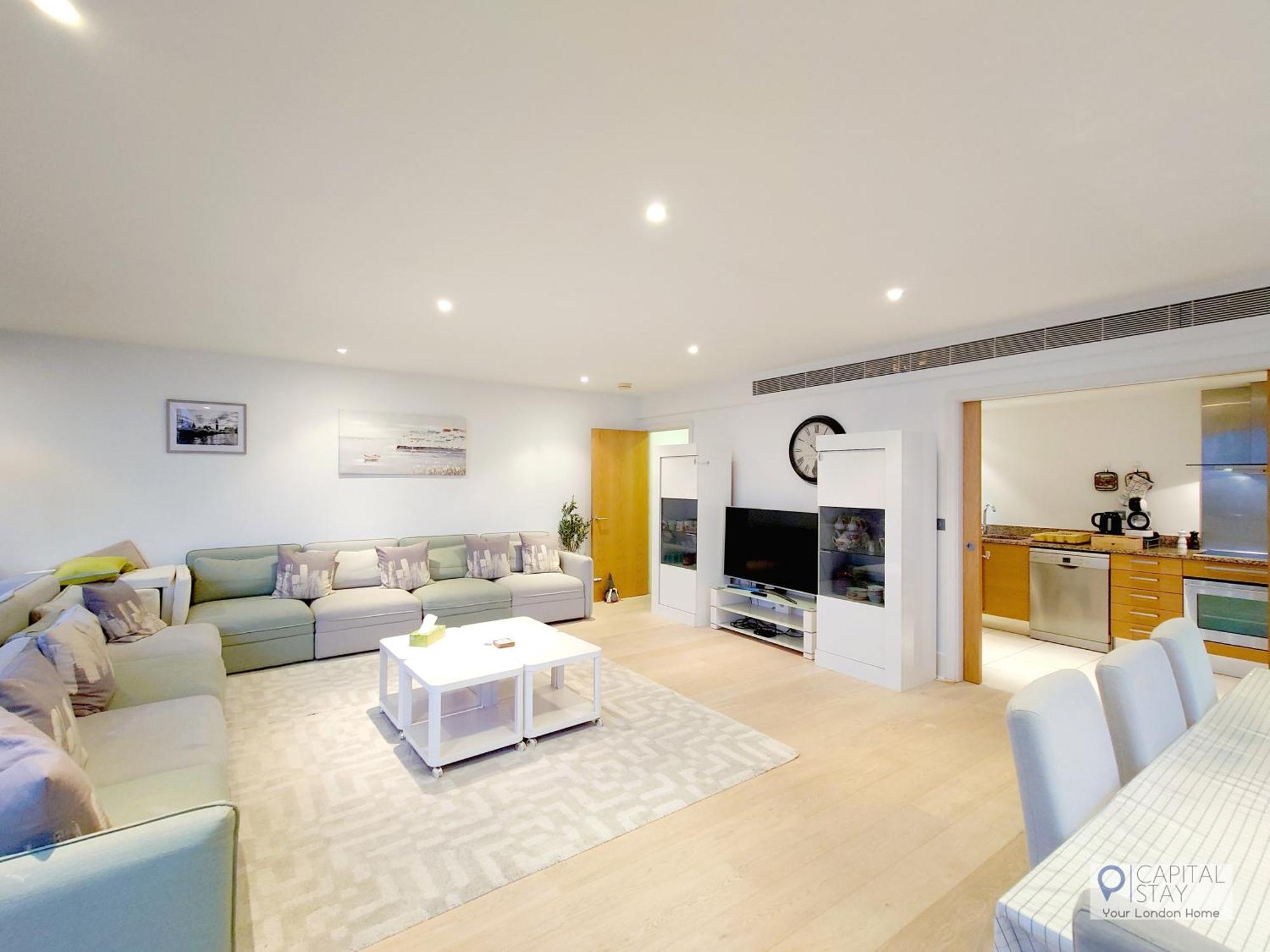 3 Bed Serviced In Battersea - River Views Apartamento