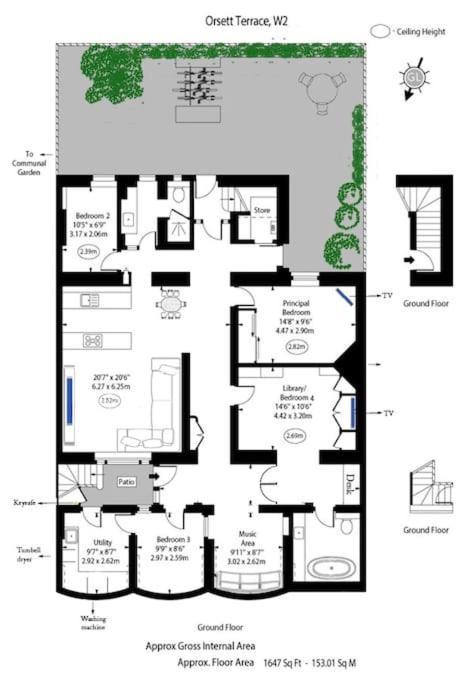 Stunning 4 Bed Flat Near Notting Hill And Hyde Park Appartement *