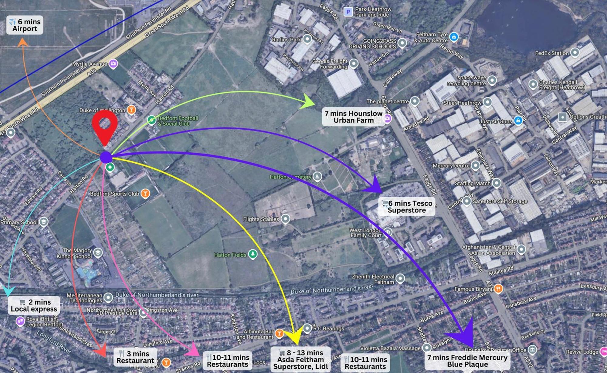 Hatton Heathrow Airport- Free Parking-free Underground To And From Heathrow Airport Hatton Cross Picture-see Fast Hatton Cross To 30min Apartamento *