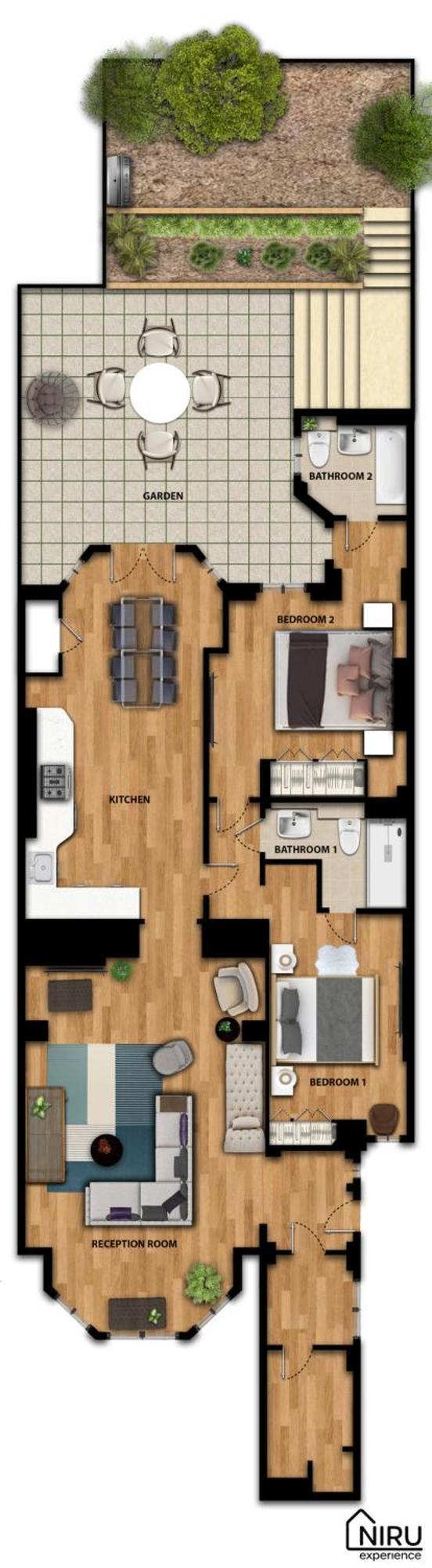 Niru Experience Luxury Boutique Garden 2bd 2ba * London