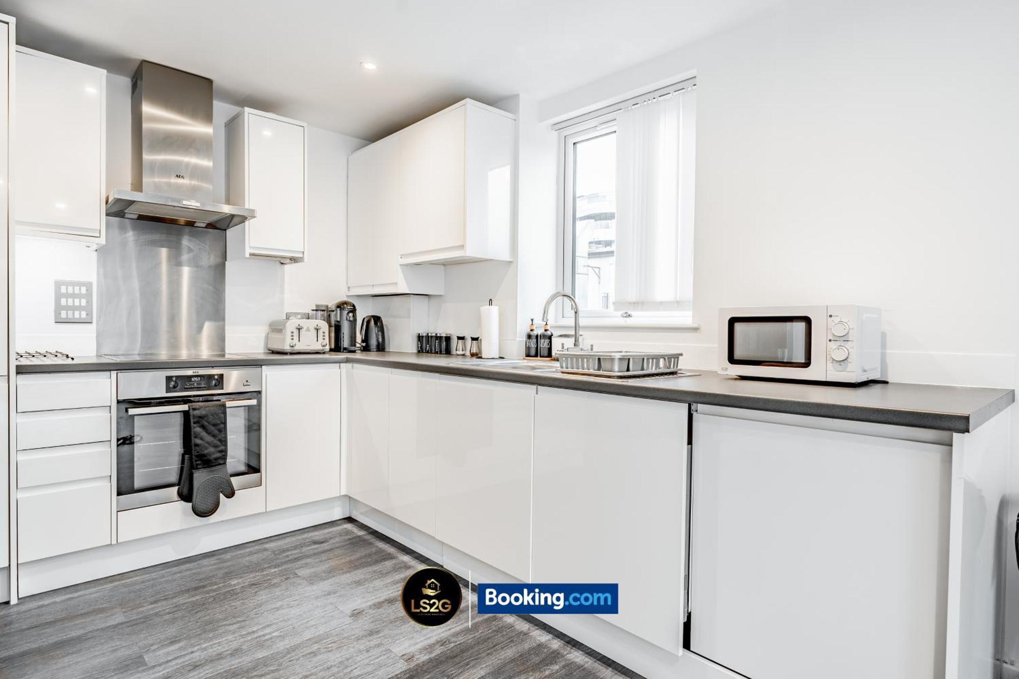 Appartement 2 Bedroom Flat By Ls2g Short Lets & Serviced Greater With Free Parking