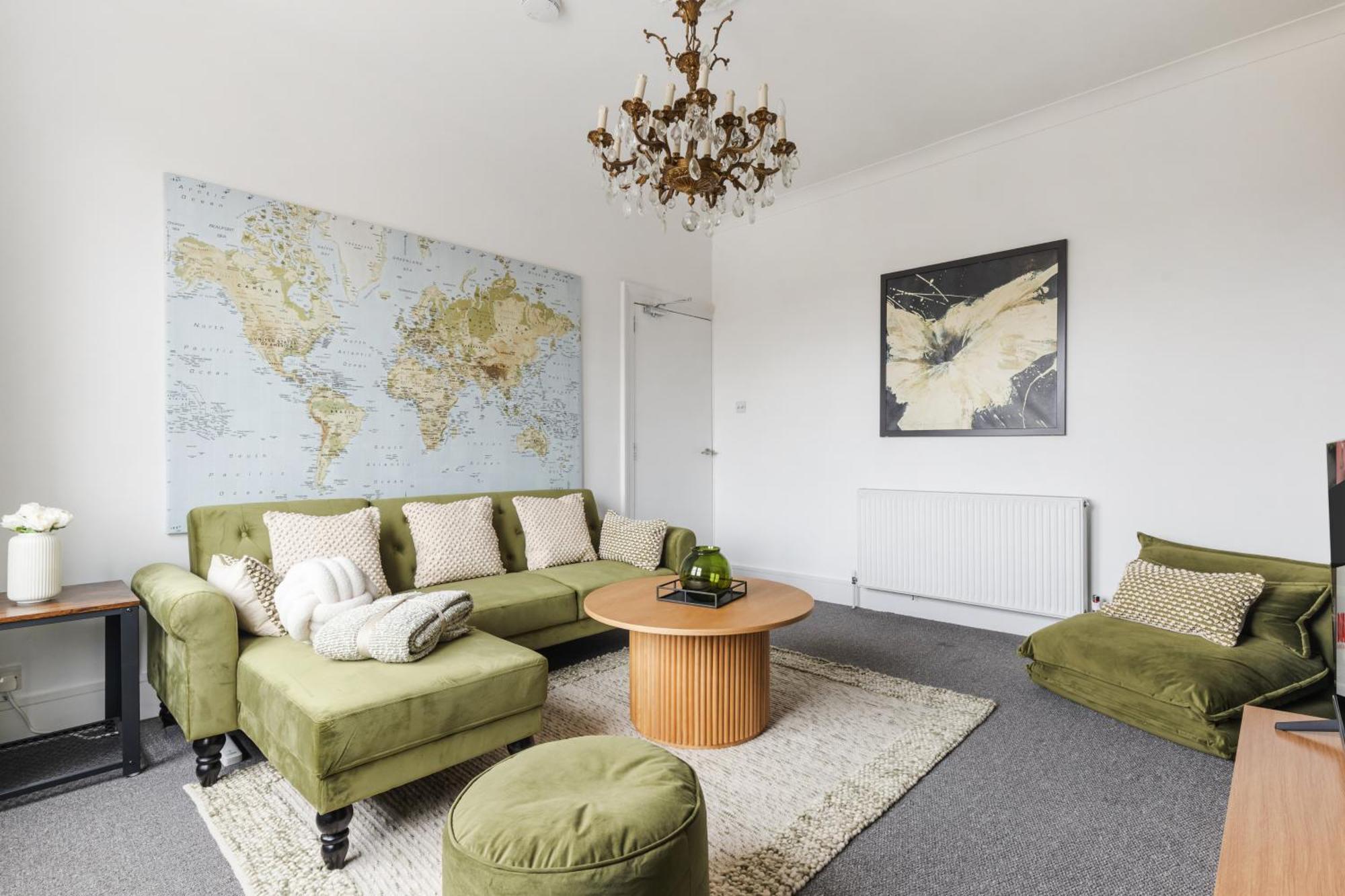 Modern 3br In London, Huge Terrace & Sleeps 10 Appartement