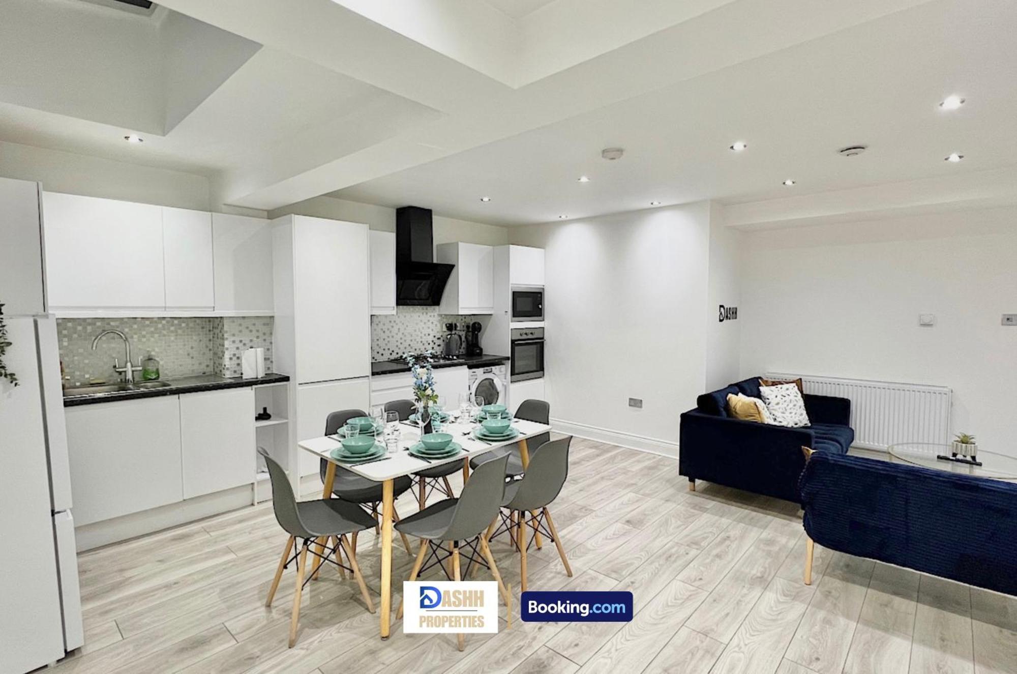 Three Bedroom By Dashh Short Lets & Serviced In Shepherds Bush Sleeps 9 With Free Wifi Сasa de vacaciones