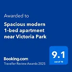Spacious Modern 1-Bed Apartment Near Victoria Park & London Stadium